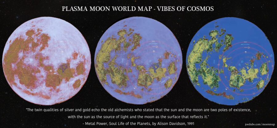 PLASMA MOON WORLD MAP - VIBES OF COSMOS