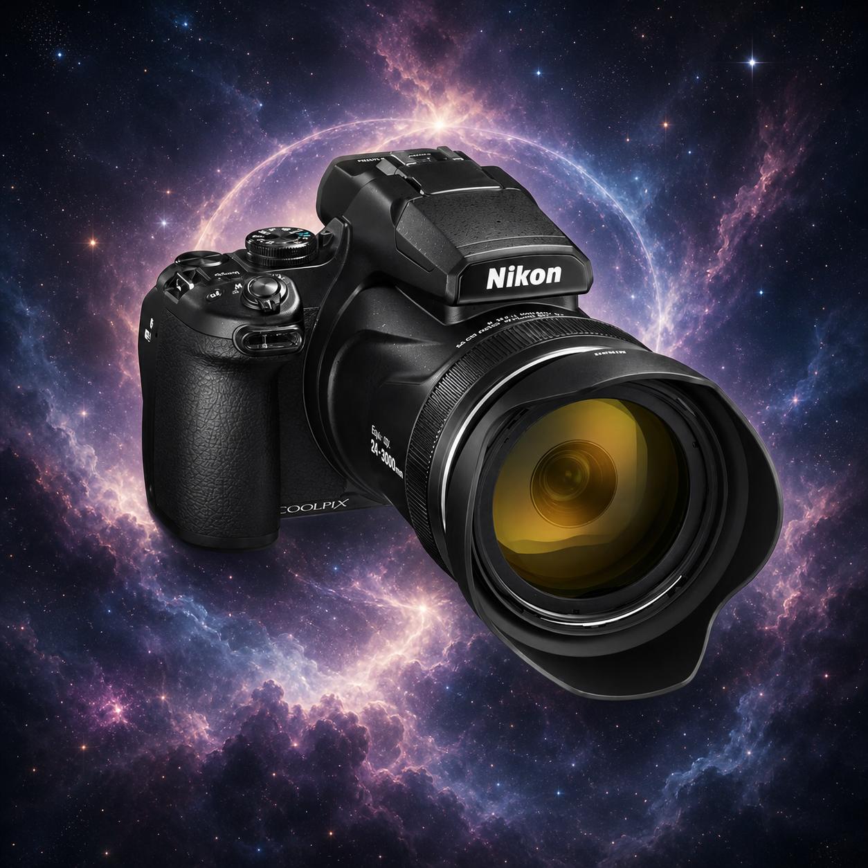 Nikon P1000 cosmic logo