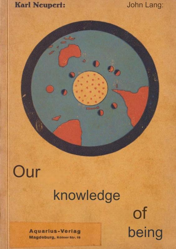 Our Knowledge of Being alternate cover
