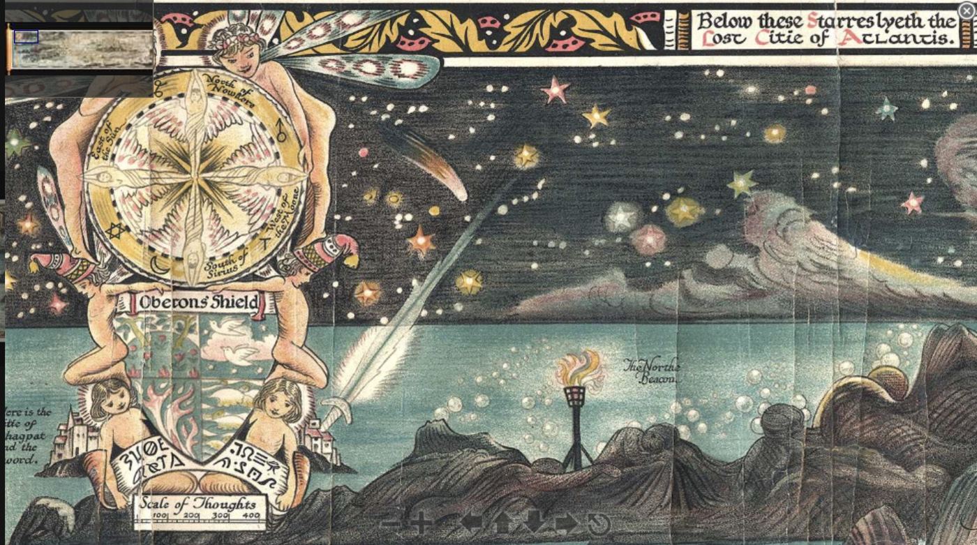 Celestial map associated with Atlantis.