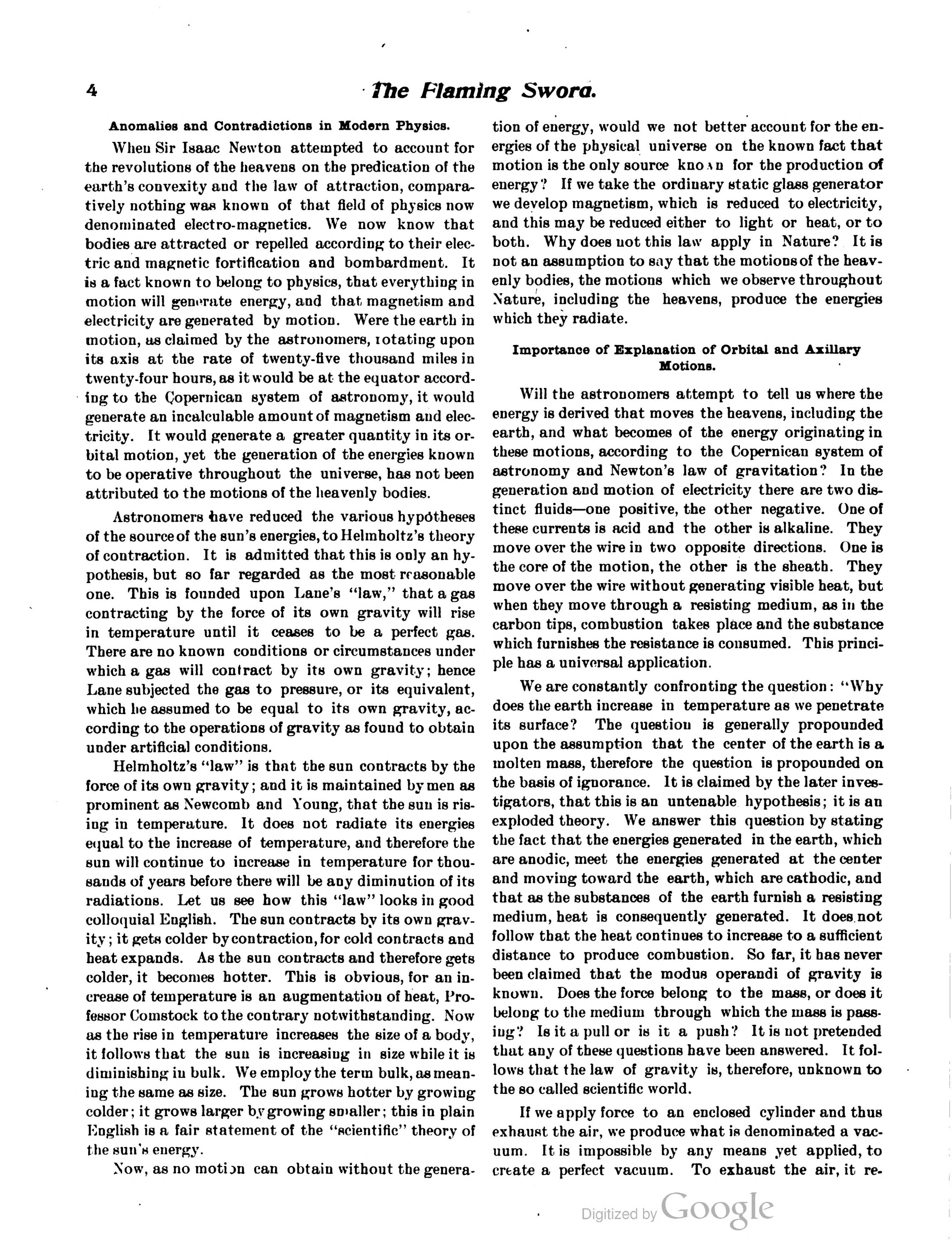 Scanned PDF p. 4 from The Flaming Sword, 4 Oct 1901.