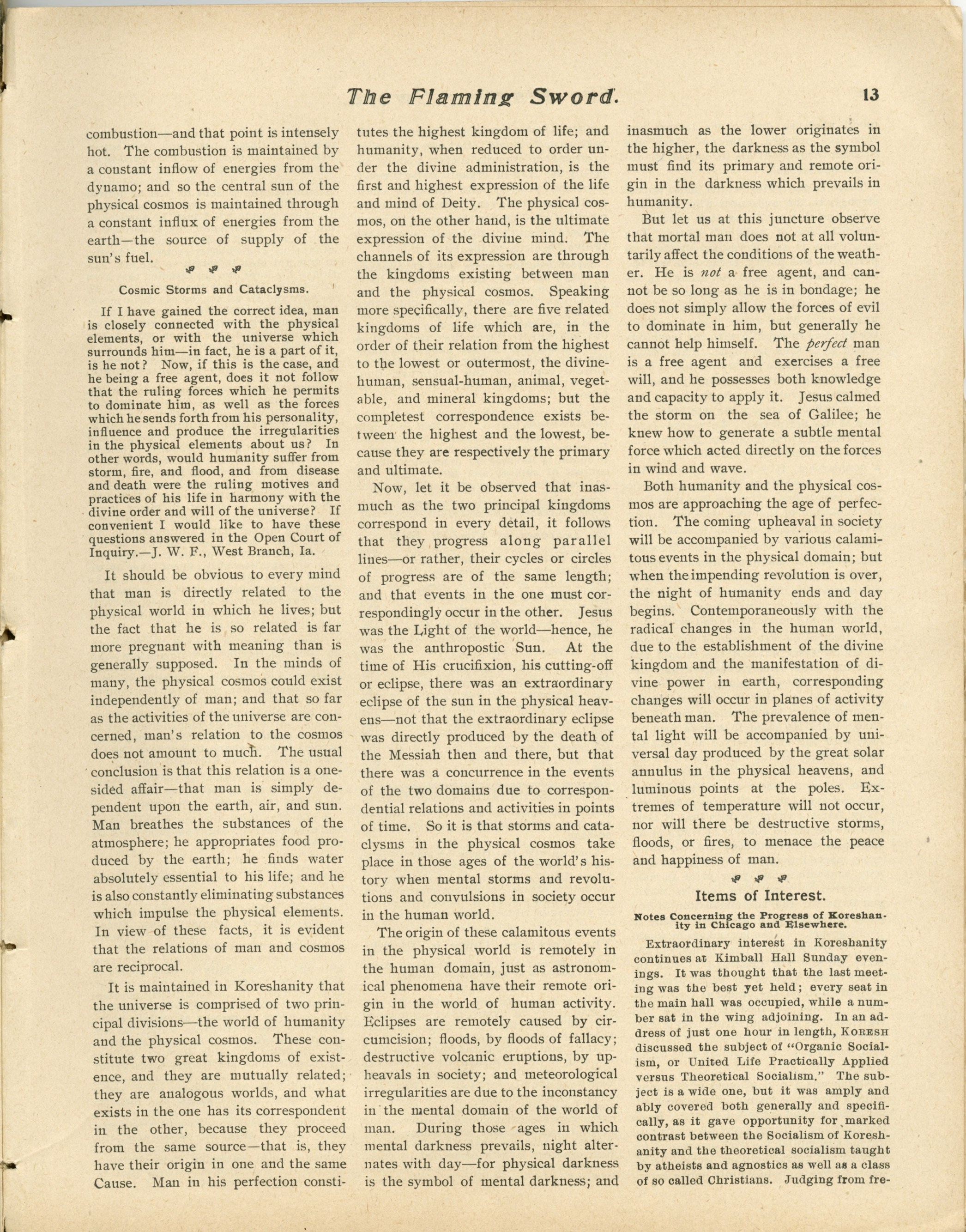 Scanned PDF p. 11 from The Flaming Sword, Sep 25, 1903.