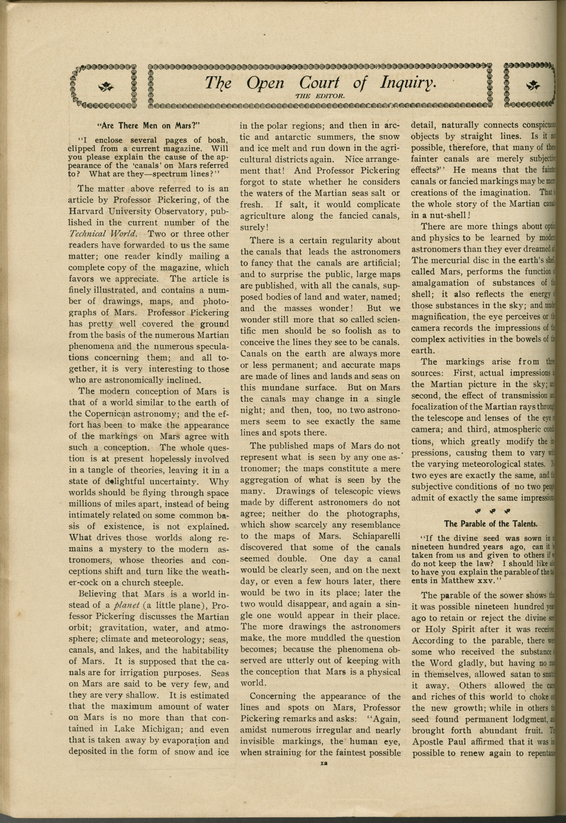 Scanned PDF p. 12 from The Flaming Sword, Jul 31, 1906.
