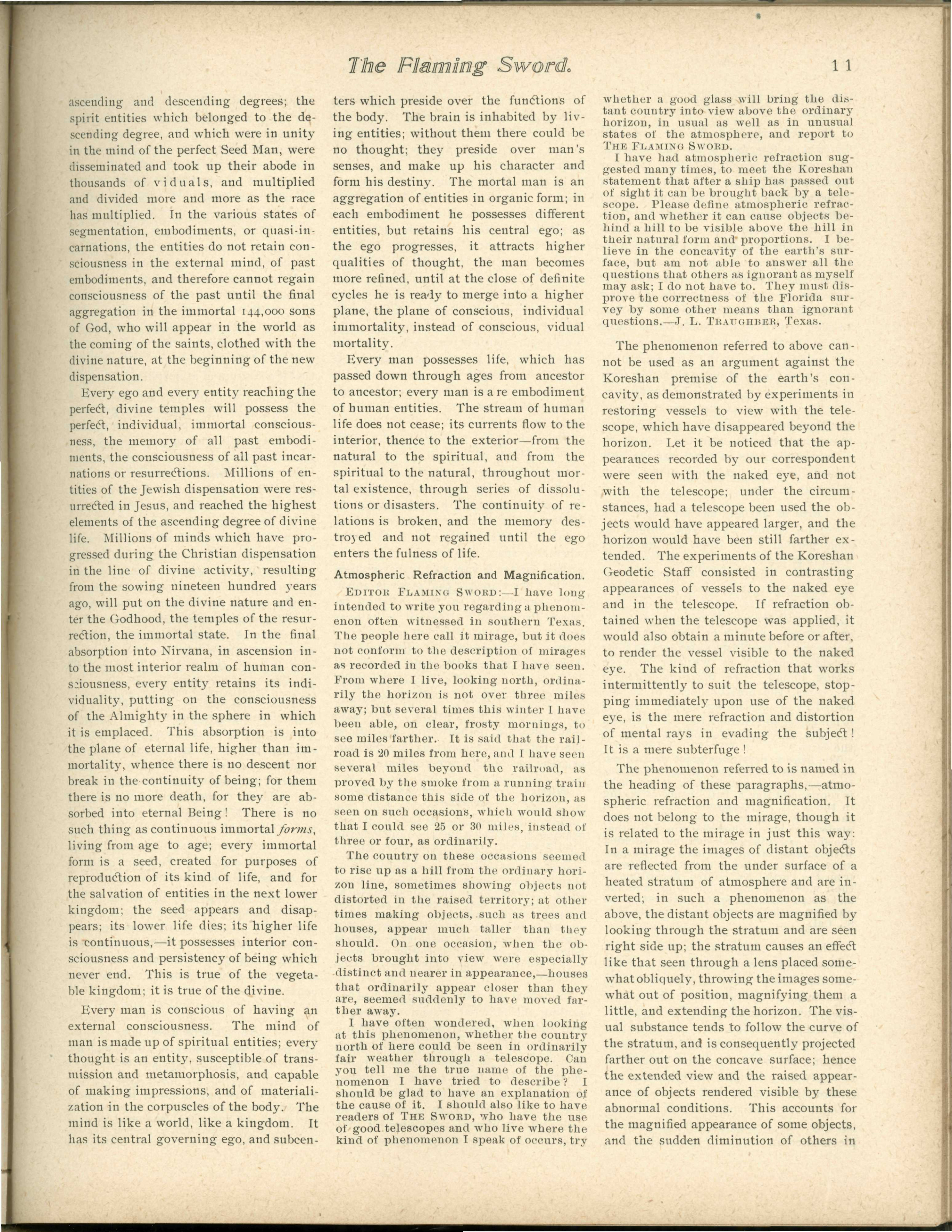Scanned PDF p. 11 from The Flaming Sword, 7 Apr. 1899.