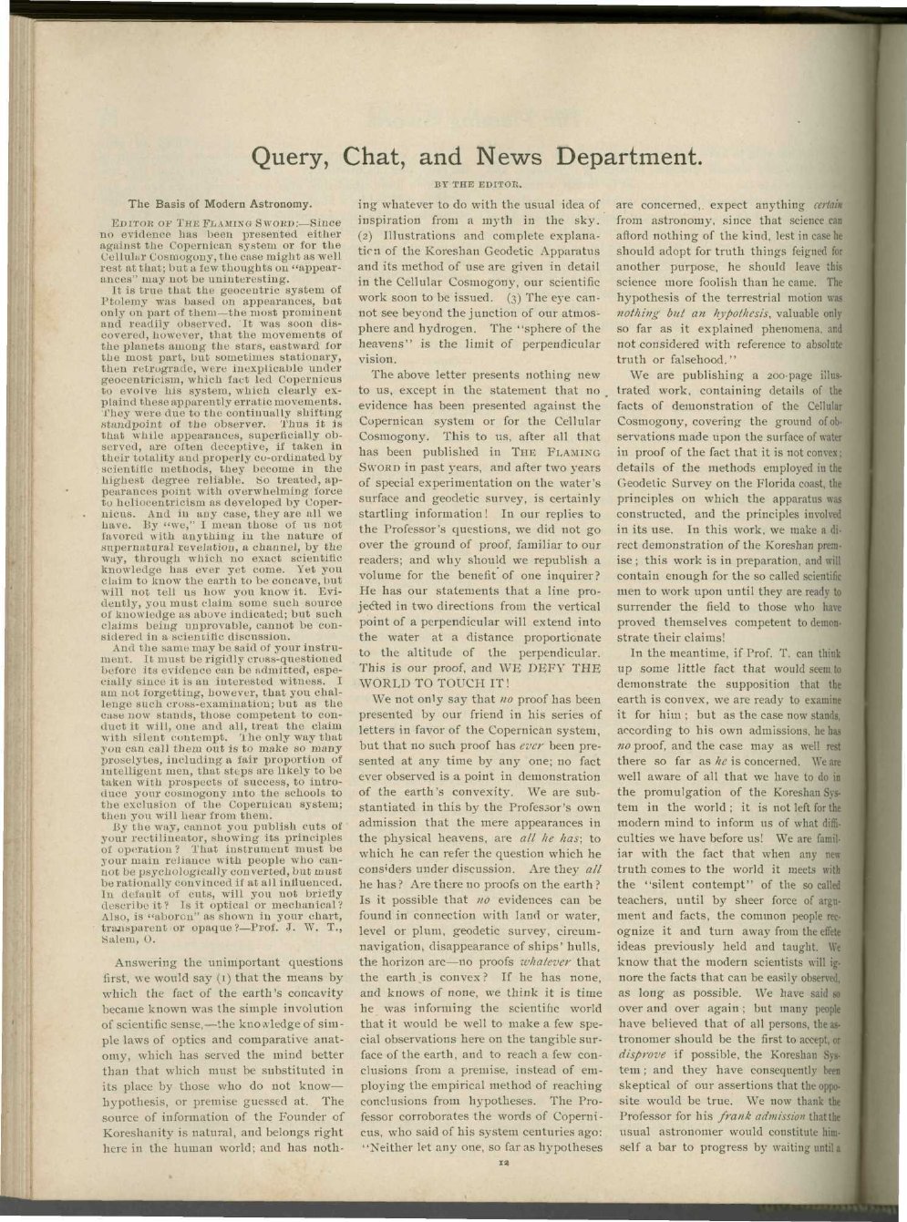 Scanned PDF p. 12 from The Flaming Sword, Aug 1898.