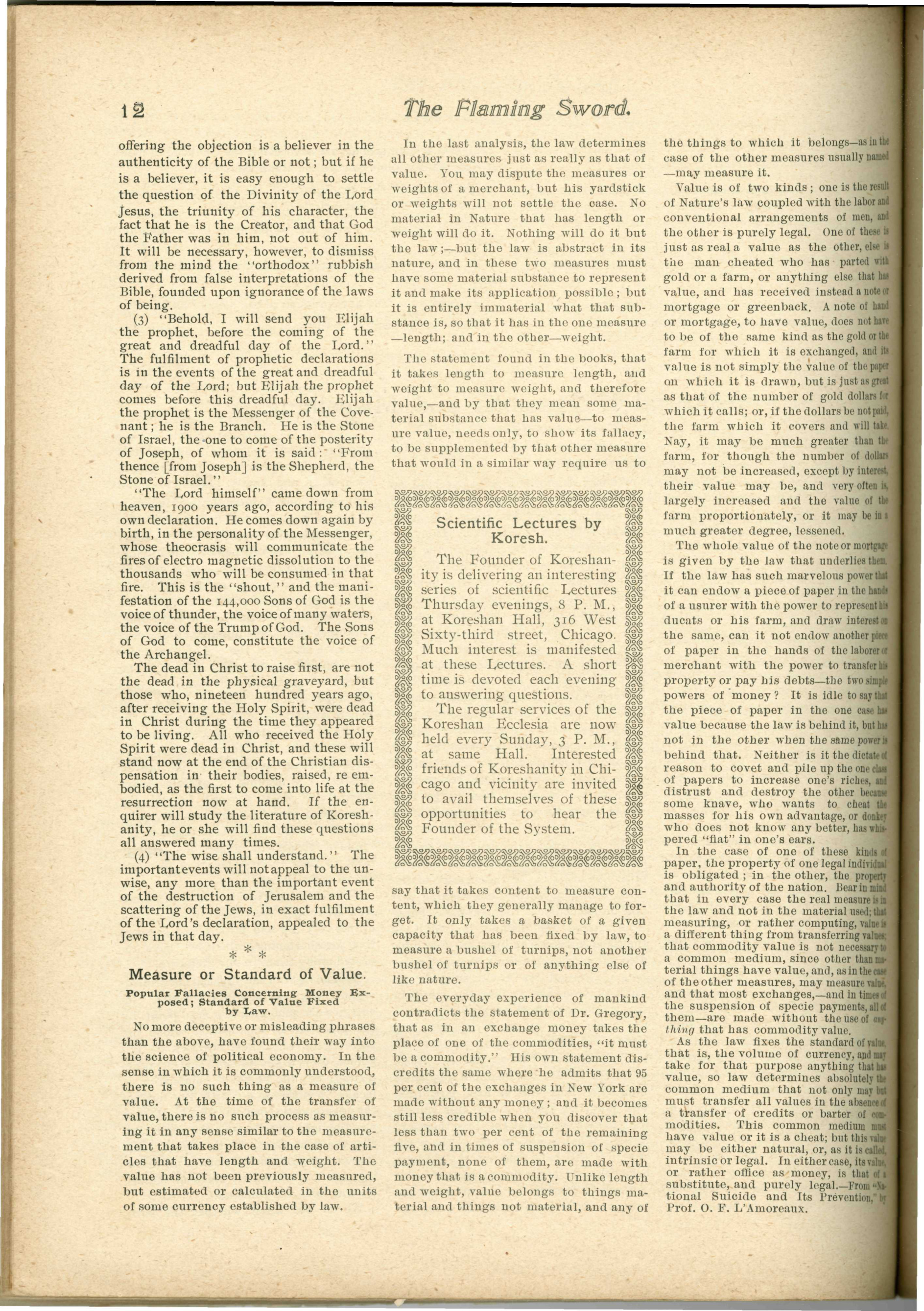 Scanned PDF p. 12 from The Flaming Sword, Oct 1900.