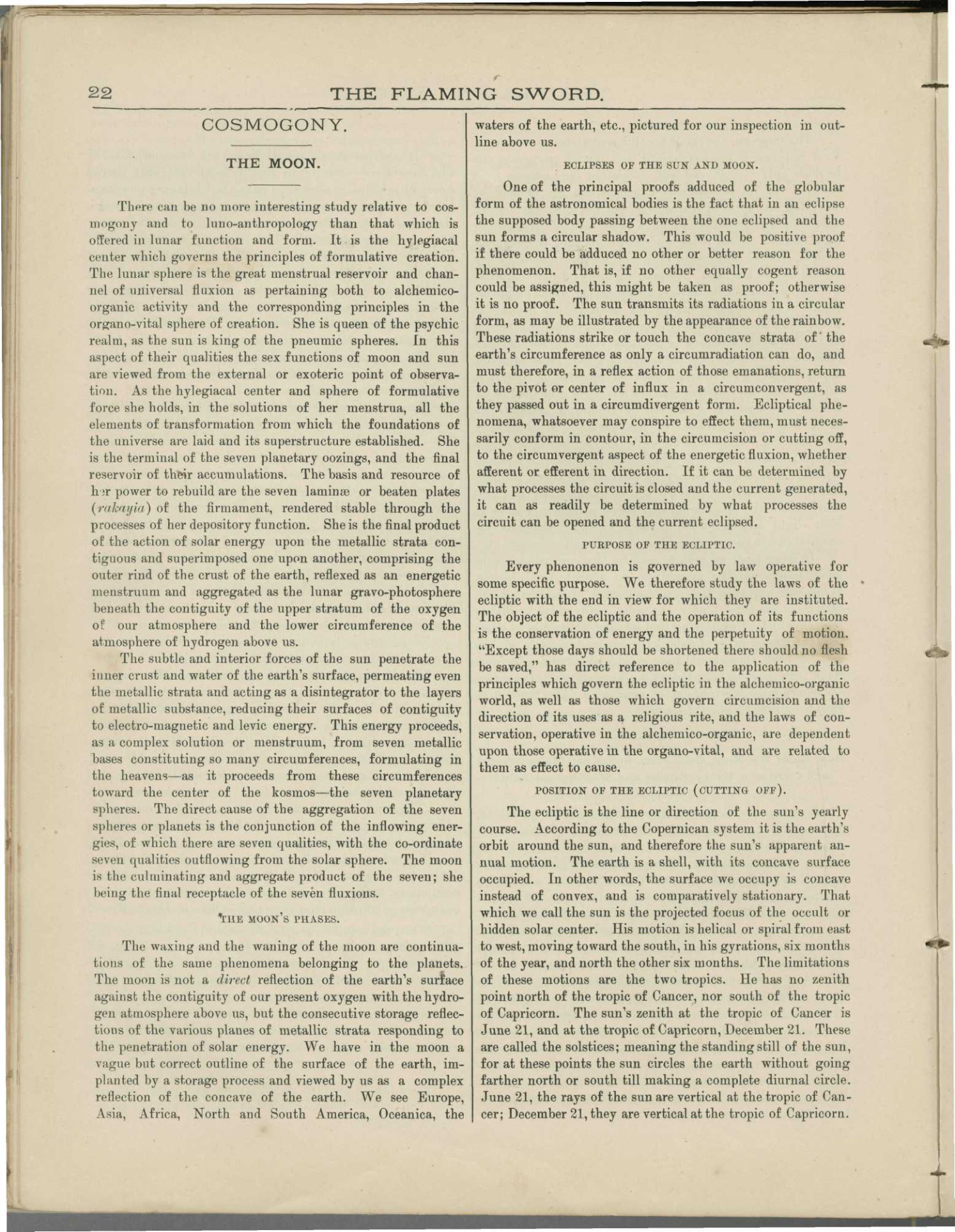Scanned PDF p. 6 from The Flaming Sword, July 1893.