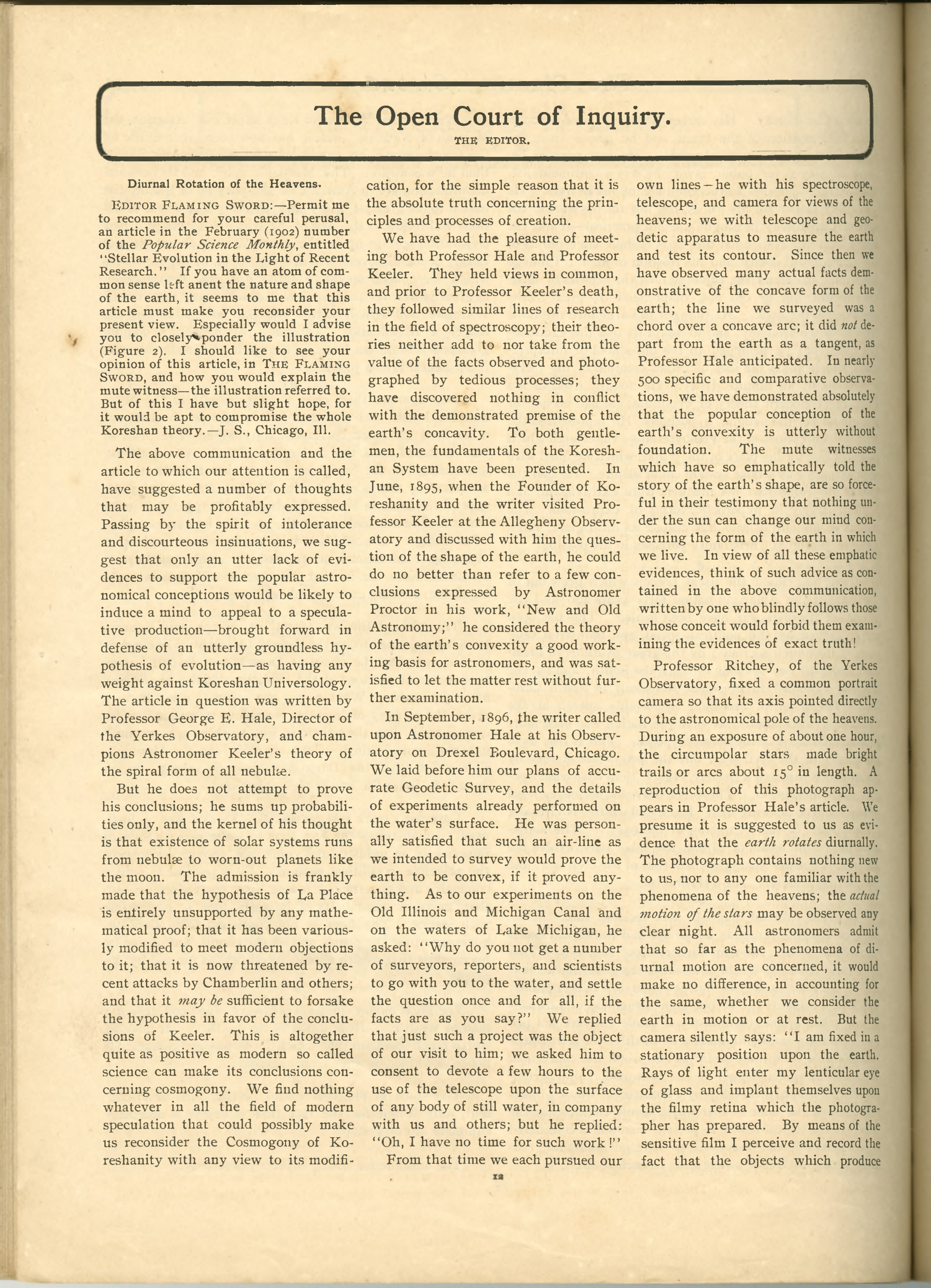 Scanned PDF p. 12 from The Flaming Sword, Apr 25, 1902.