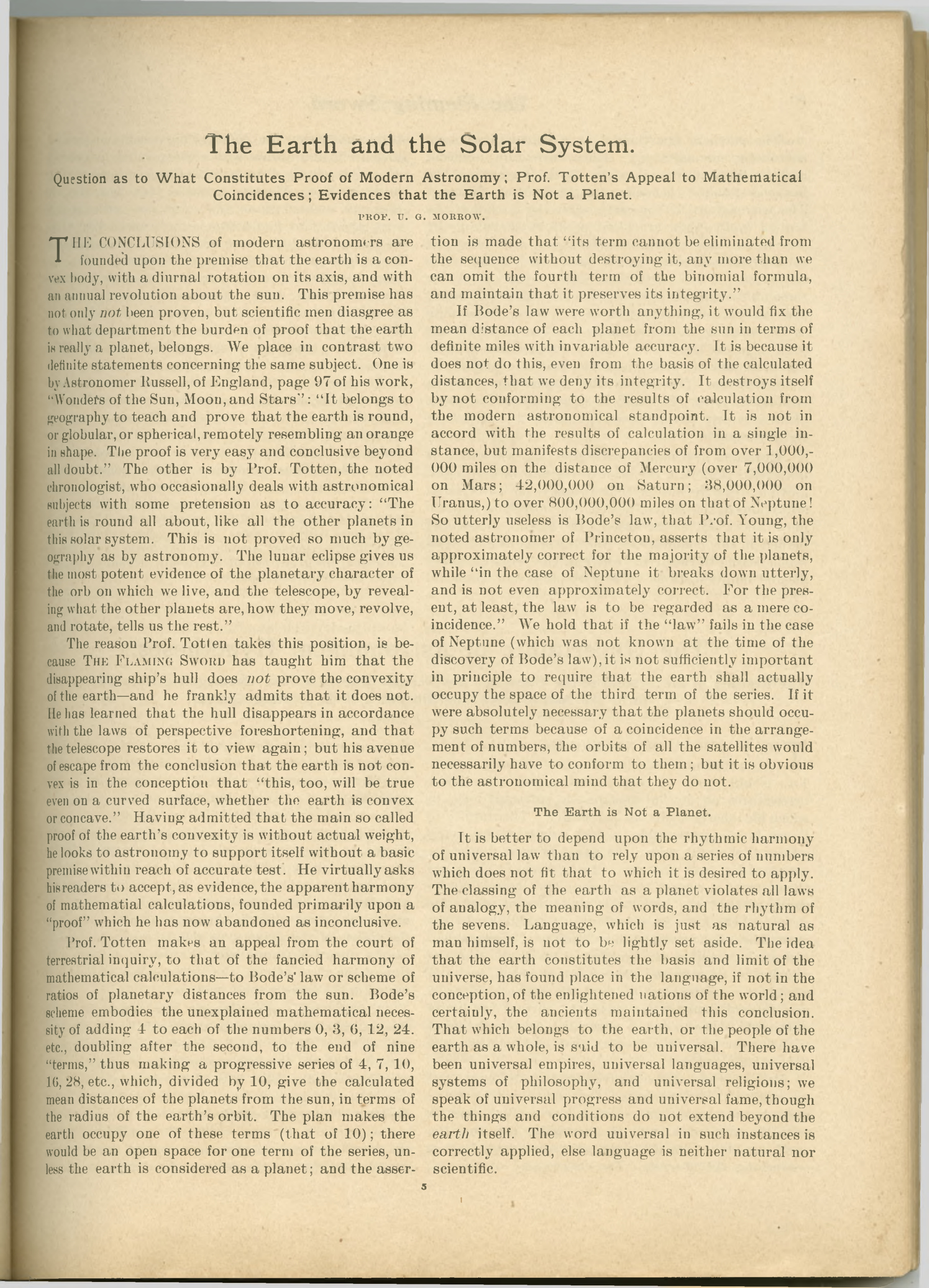 Scanned PDF p. 5 from The Flaming Sword, 27 Dec. 1901.