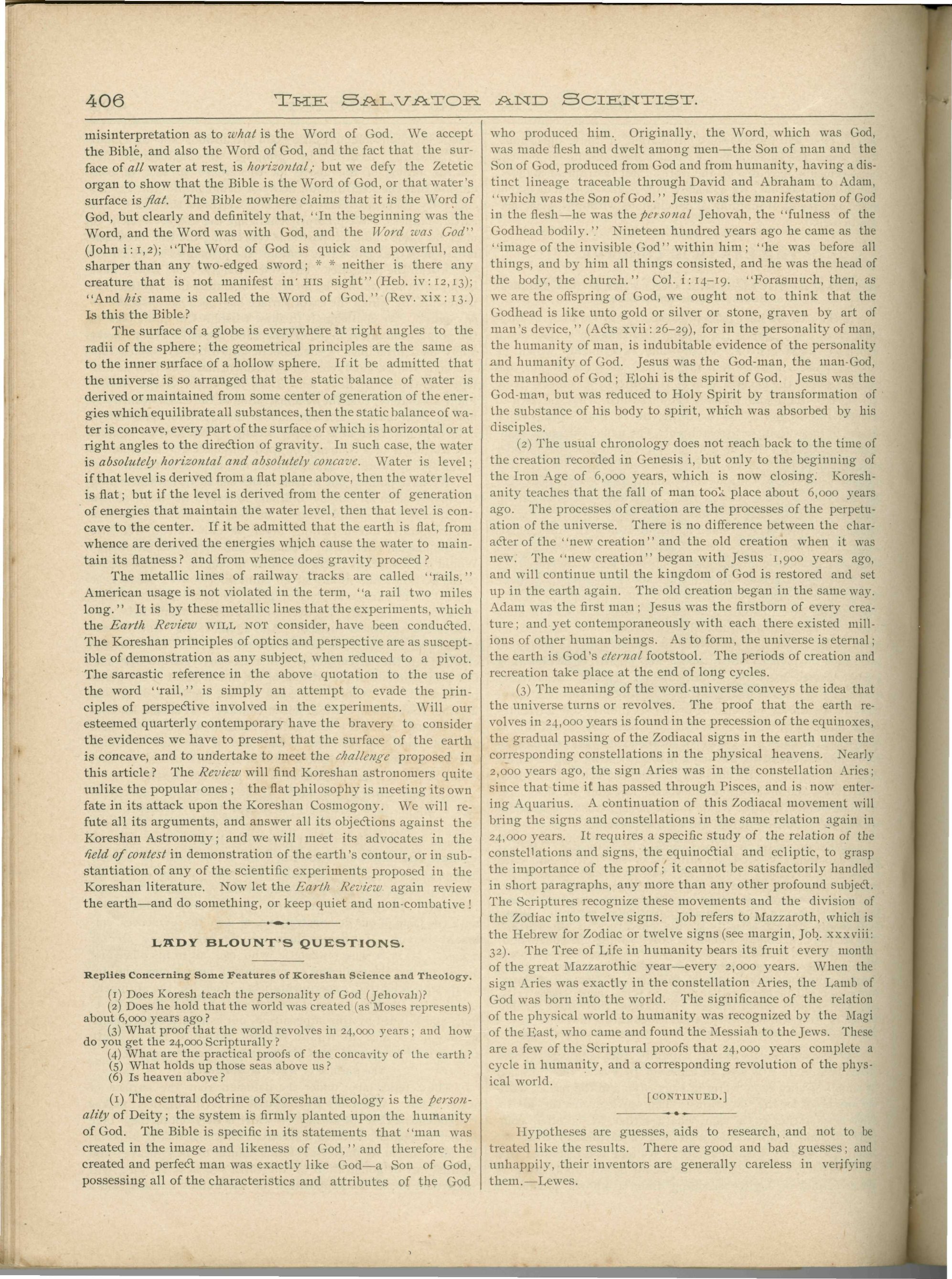 Scanned PDF p. 22 from The Flaming Sword, May 1897.