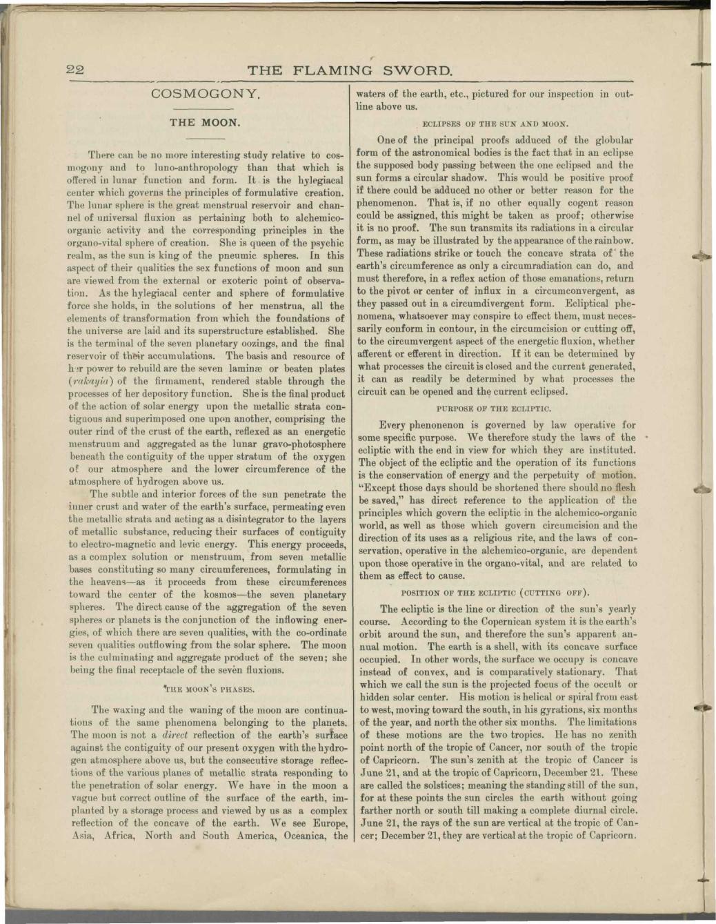Scanned PDF p. 6 from The Flaming Sword, July 1893.