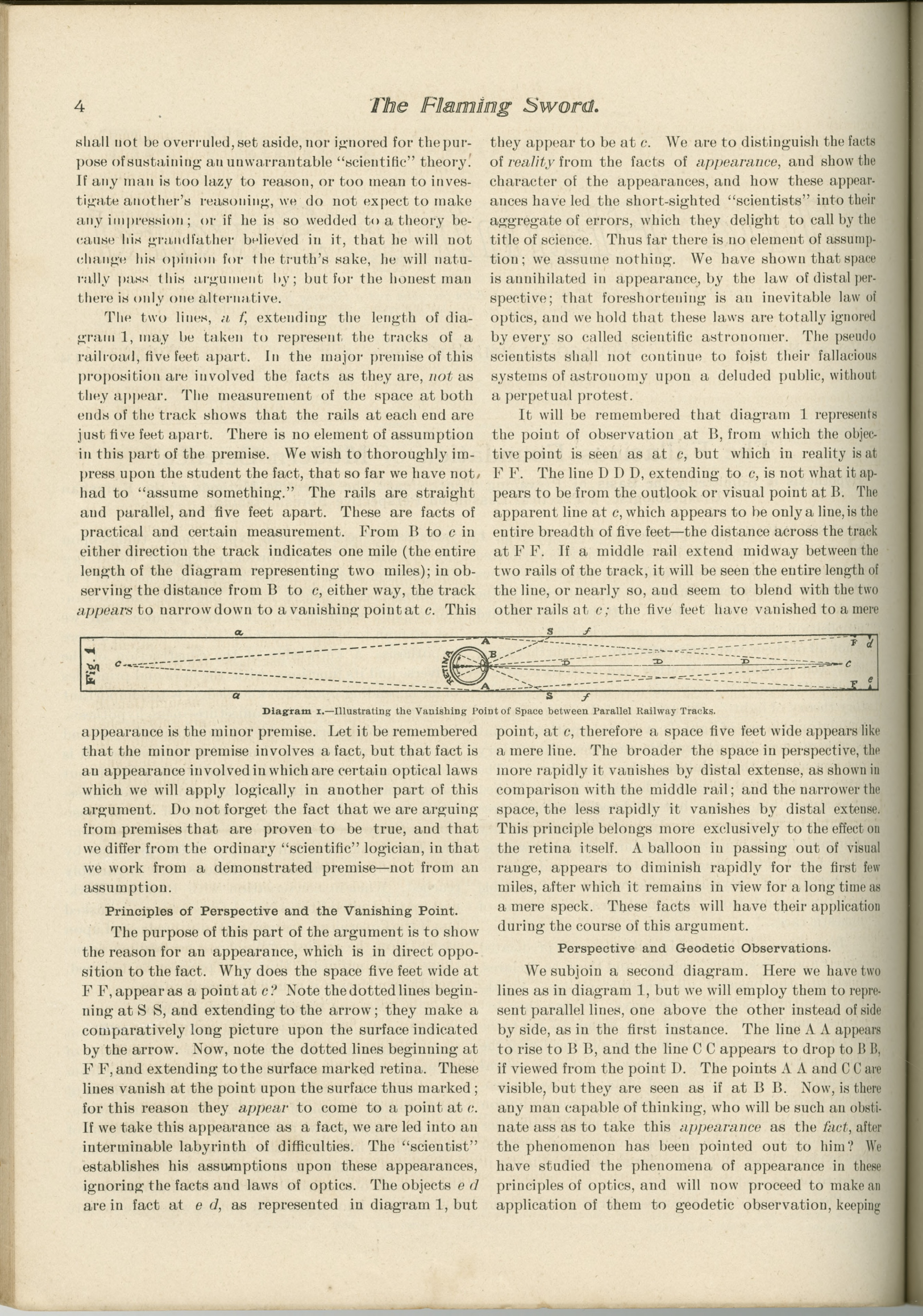 Scanned PDF p. 4 from The Flaming Sword, March 1901.