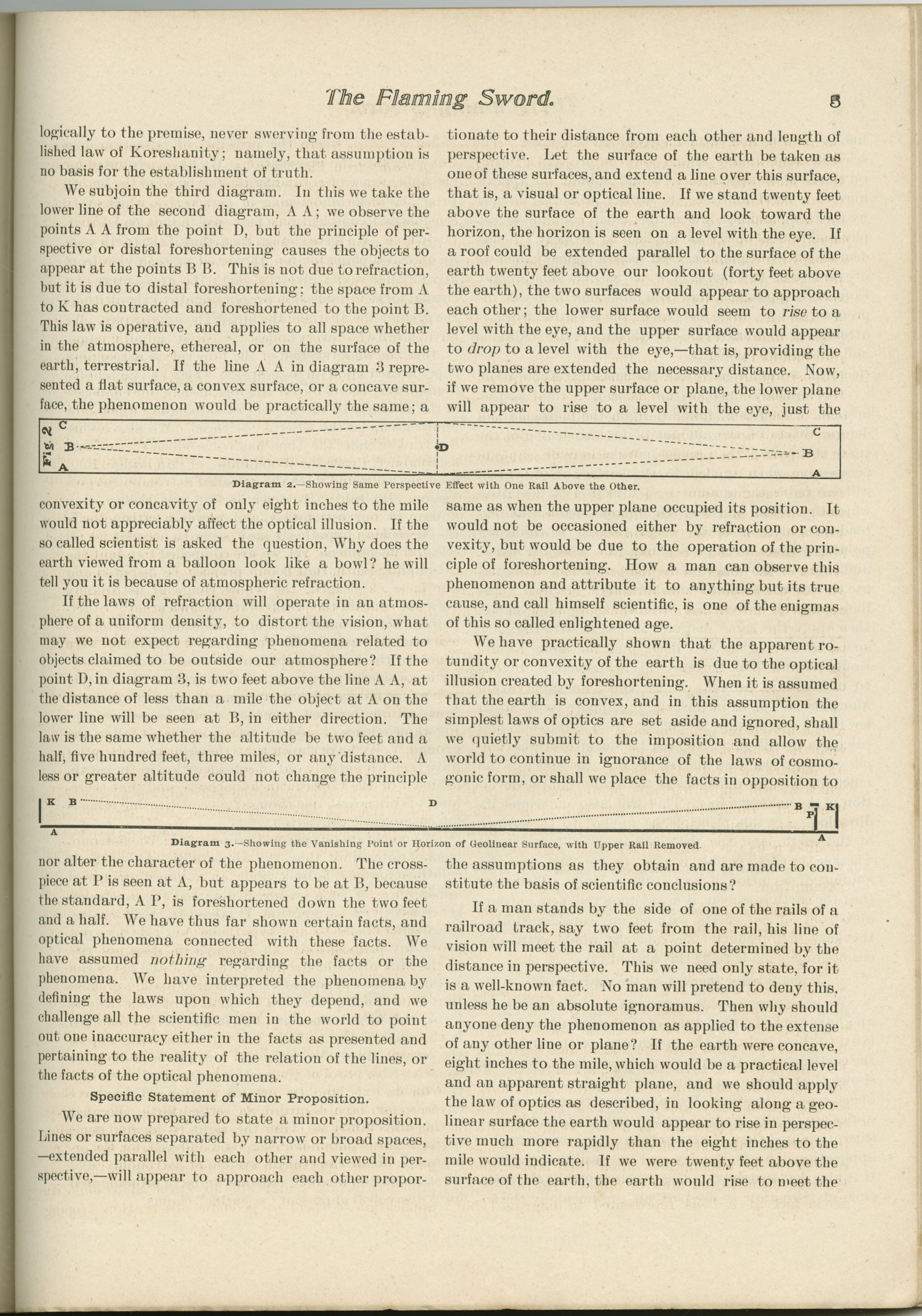 Scanned PDF p. 5 from The Flaming Sword, March 1901.