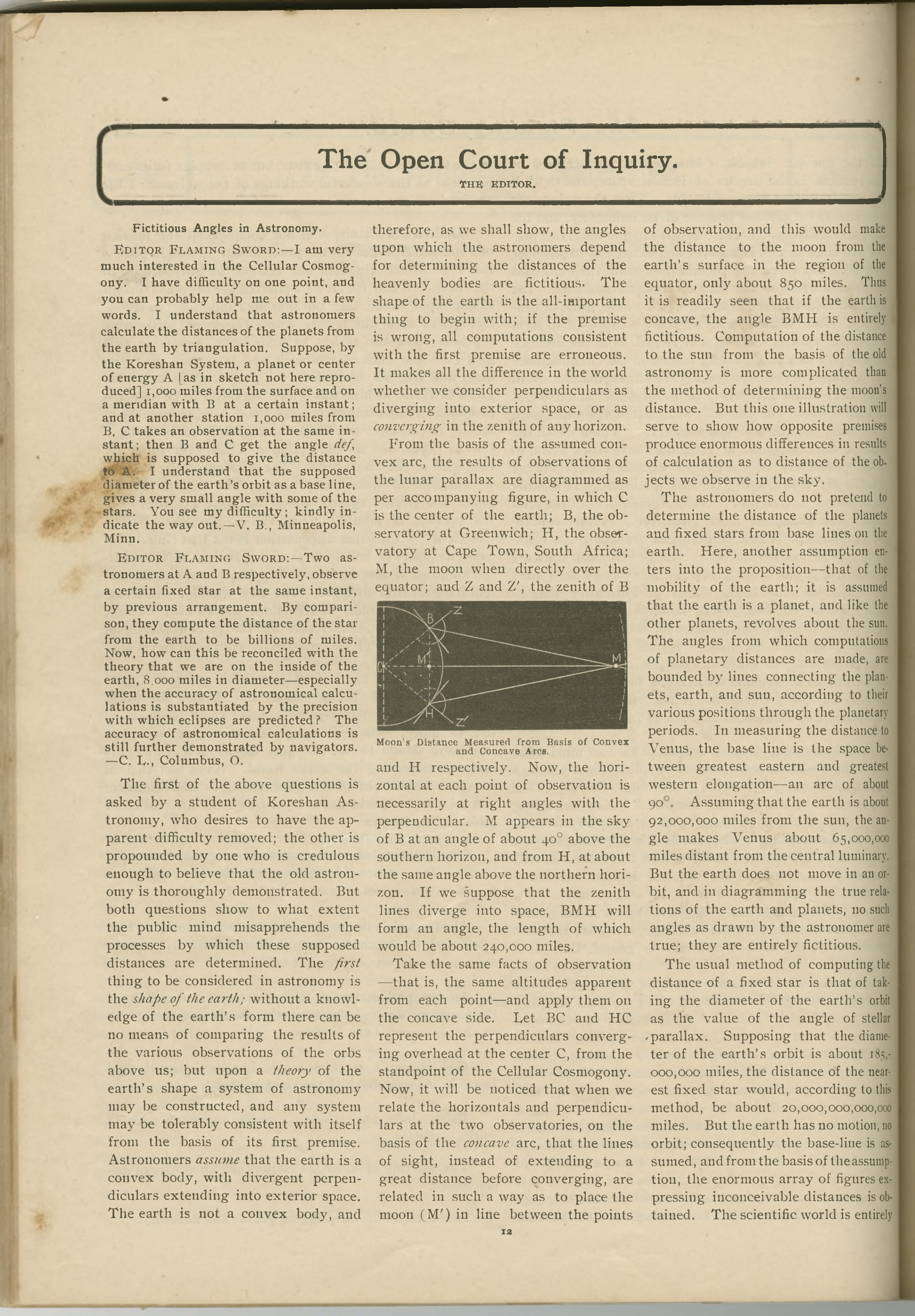 Scanned PDF p. 12 from The Flaming Sword, 25 Jul. 1902.