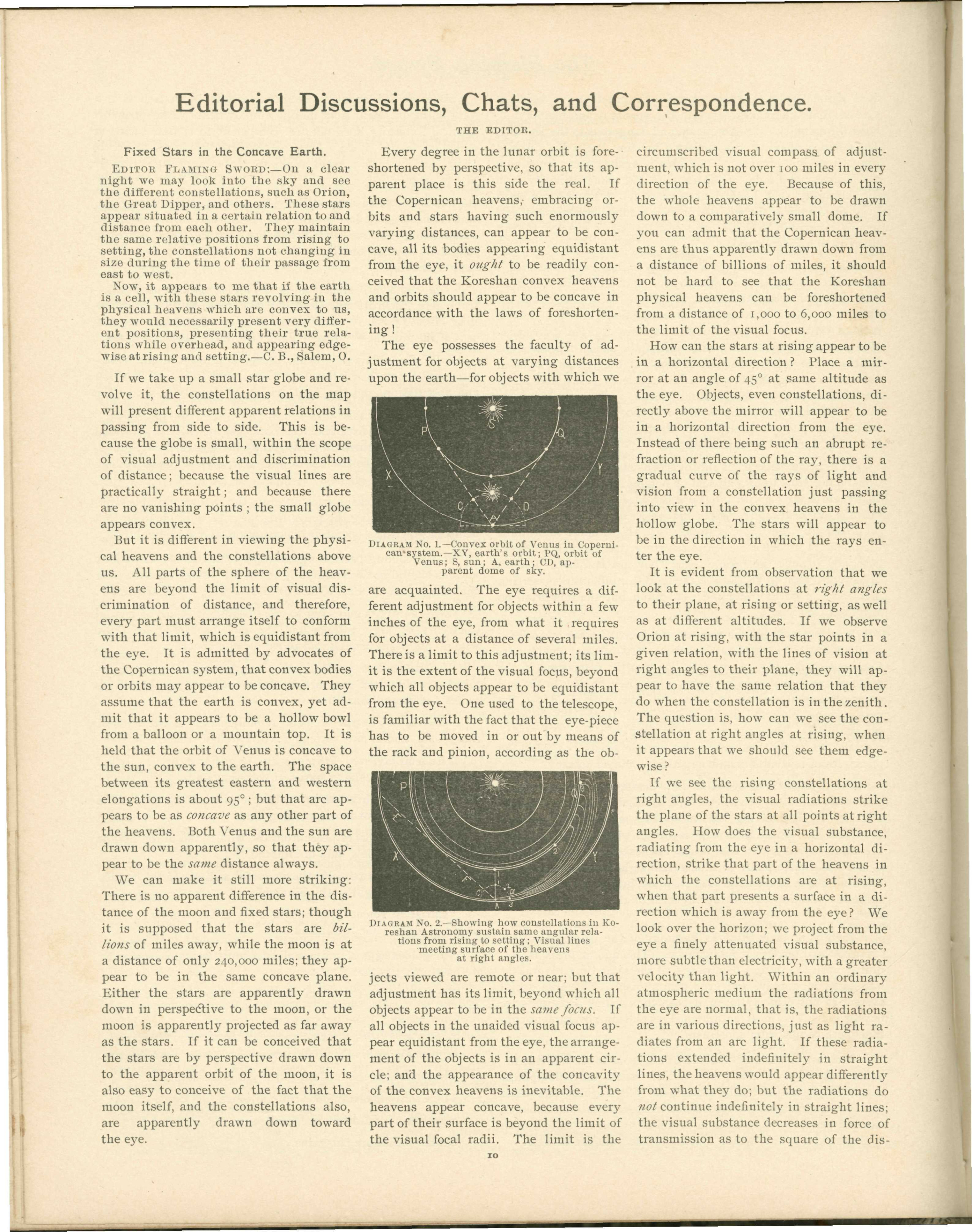 Scanned PDF p. 10 from The Flaming Sword, 19 May 1899.