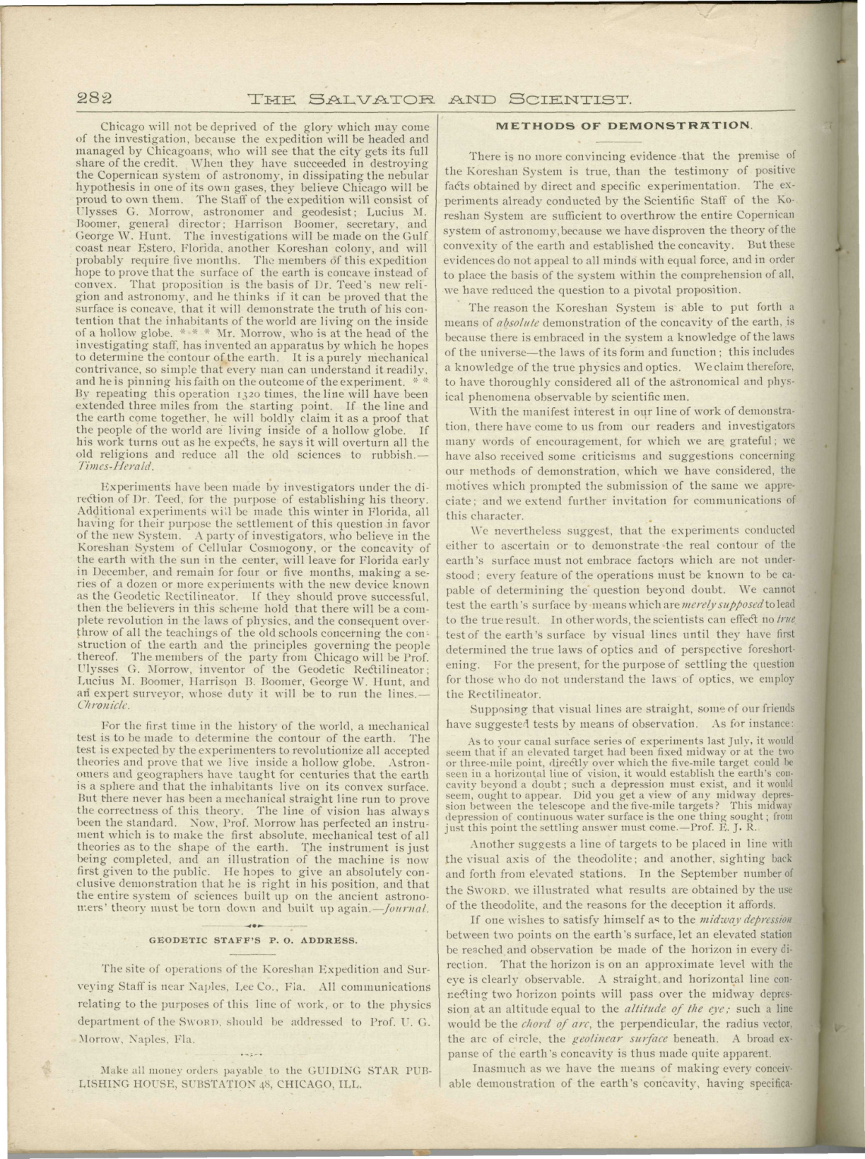 Scanned PDF p. 18 from The Flaming Sword, Dec. 1896.