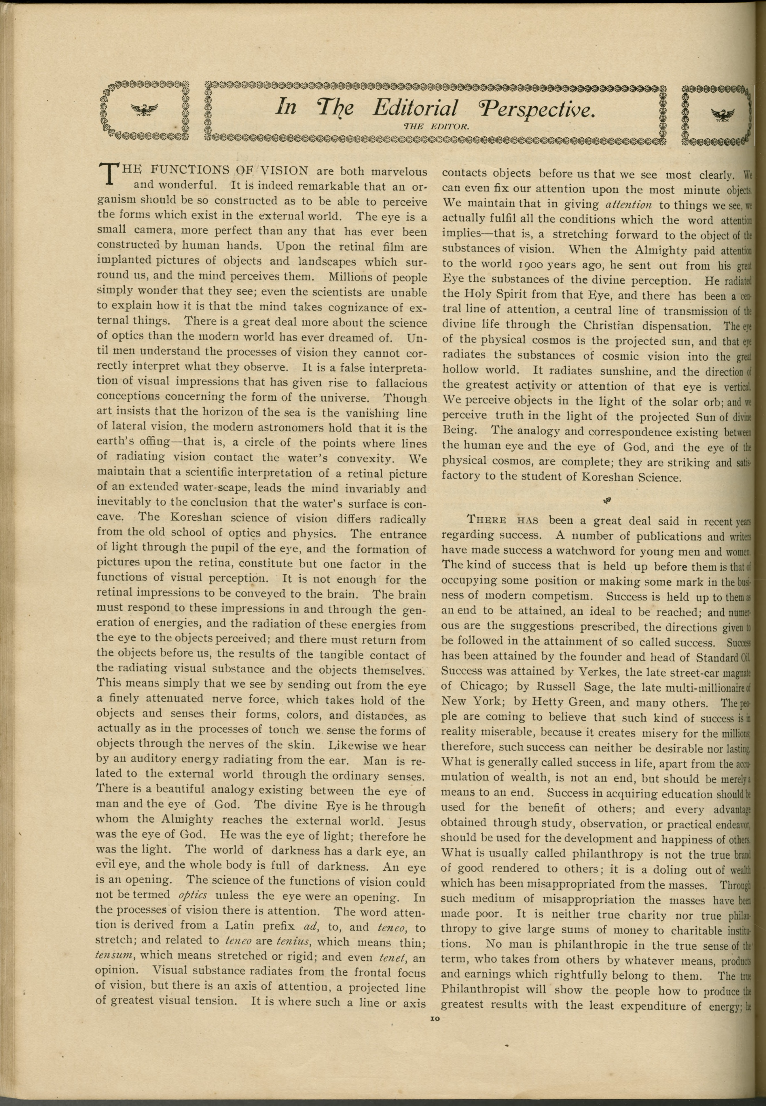 Scanned PDF p. 10 from The Flaming Sword, 21 Aug 1906.