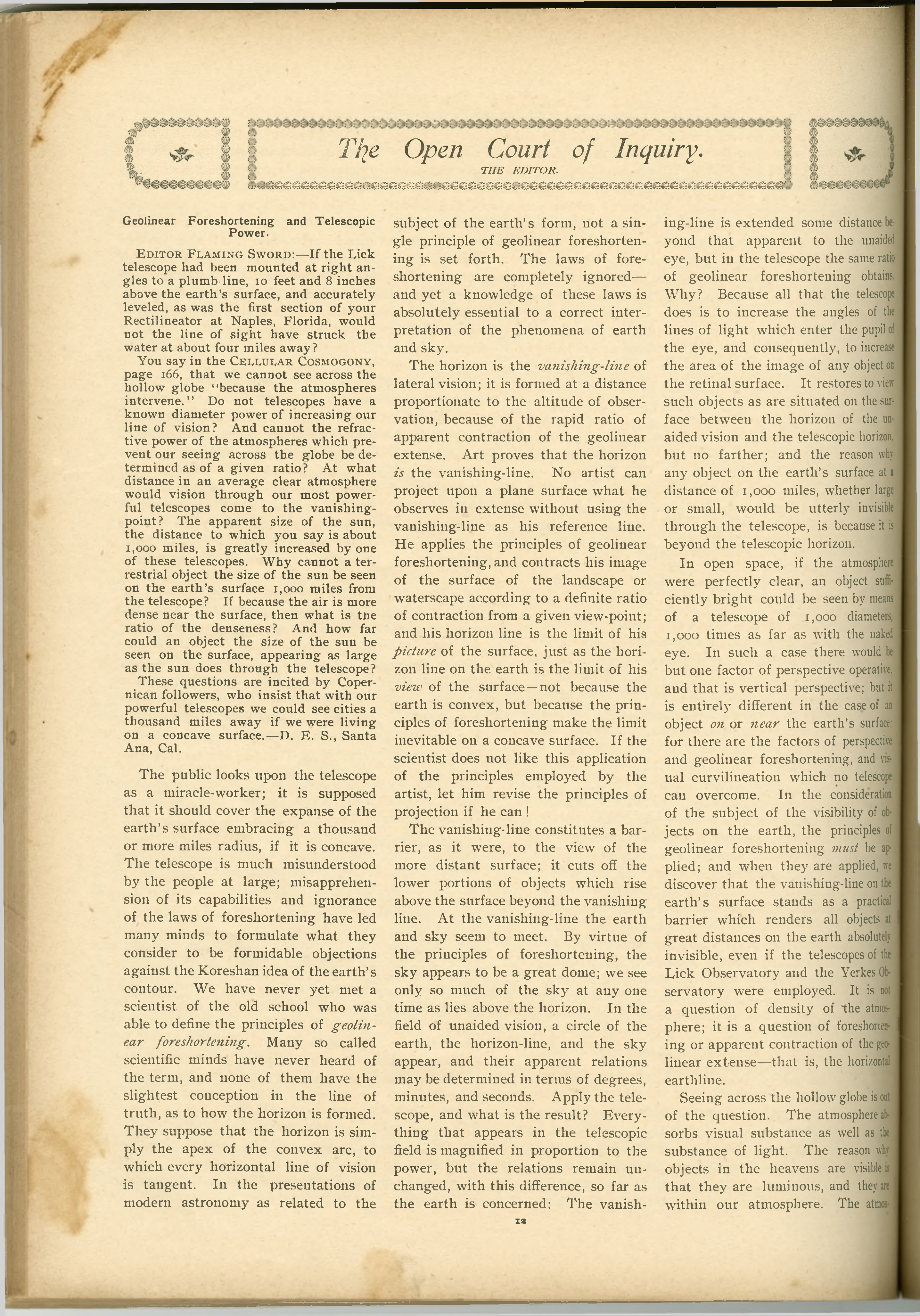 Scanned PDF p. 12 from The Flaming Sword, 19 Sep. 1902.