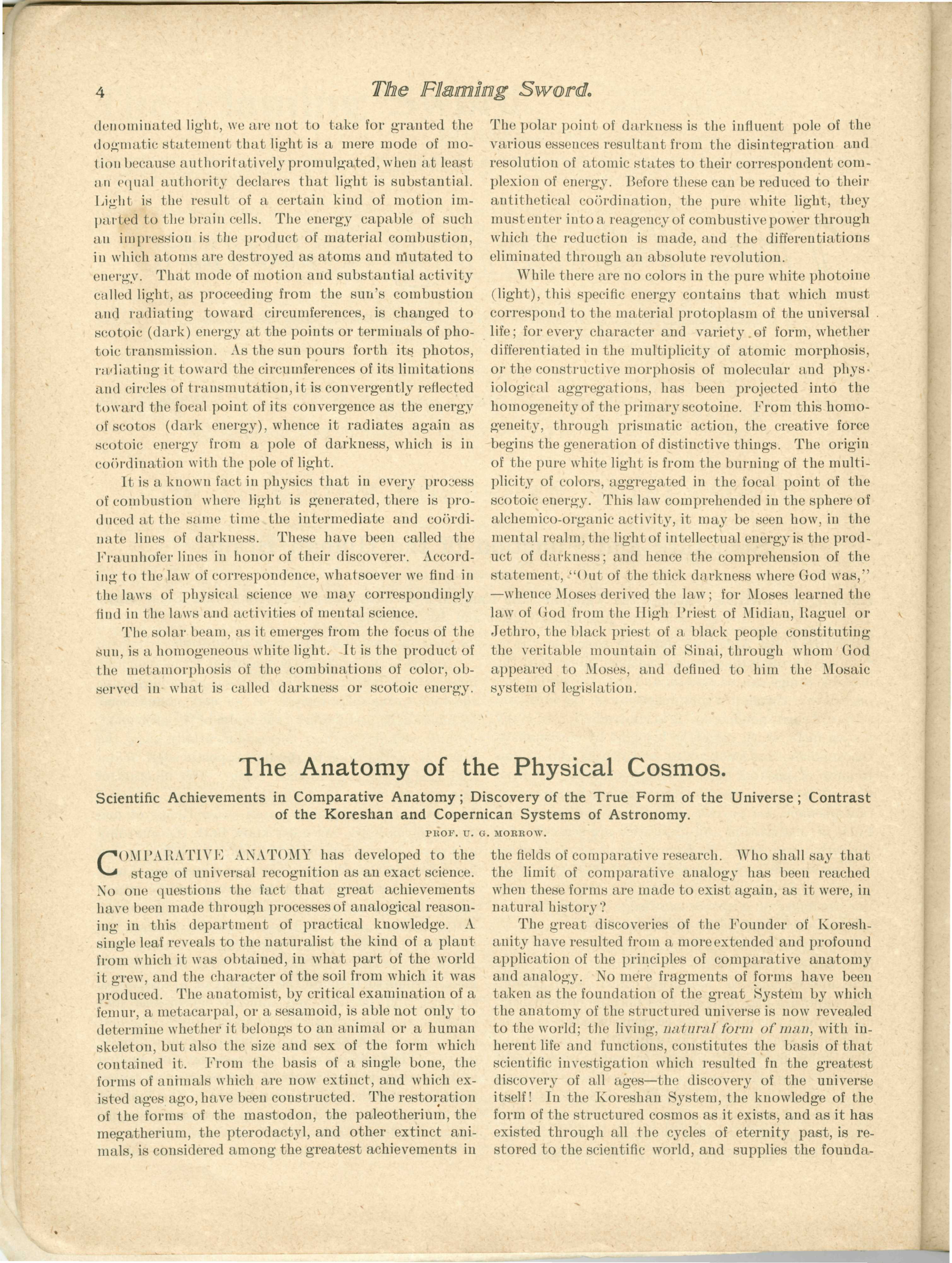 Scanned PDF p. 4 from The Flaming Sword, 1 Jun 1900.