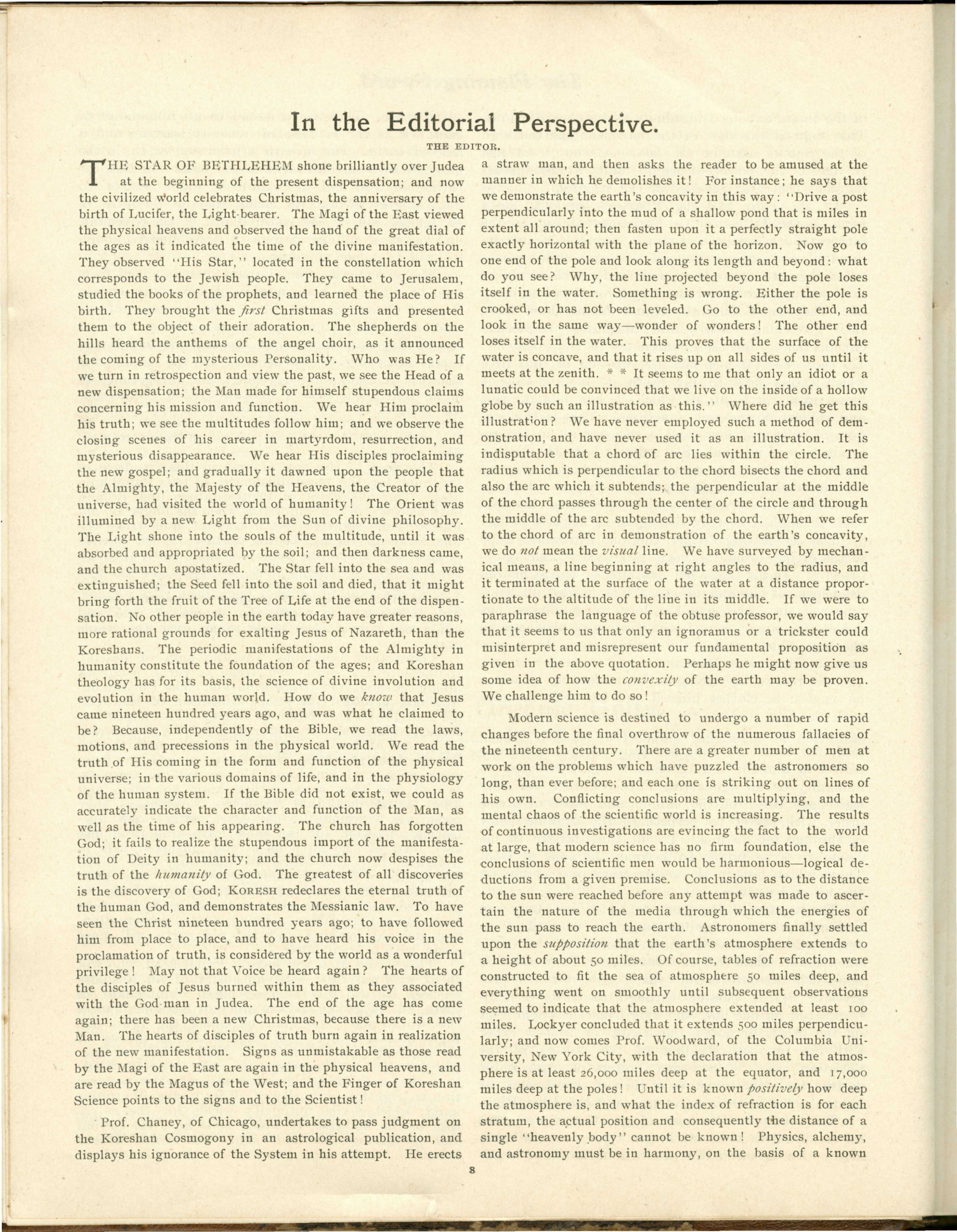 Scanned PDF p. 8 from The Flaming Sword, Dec 22, 1899.