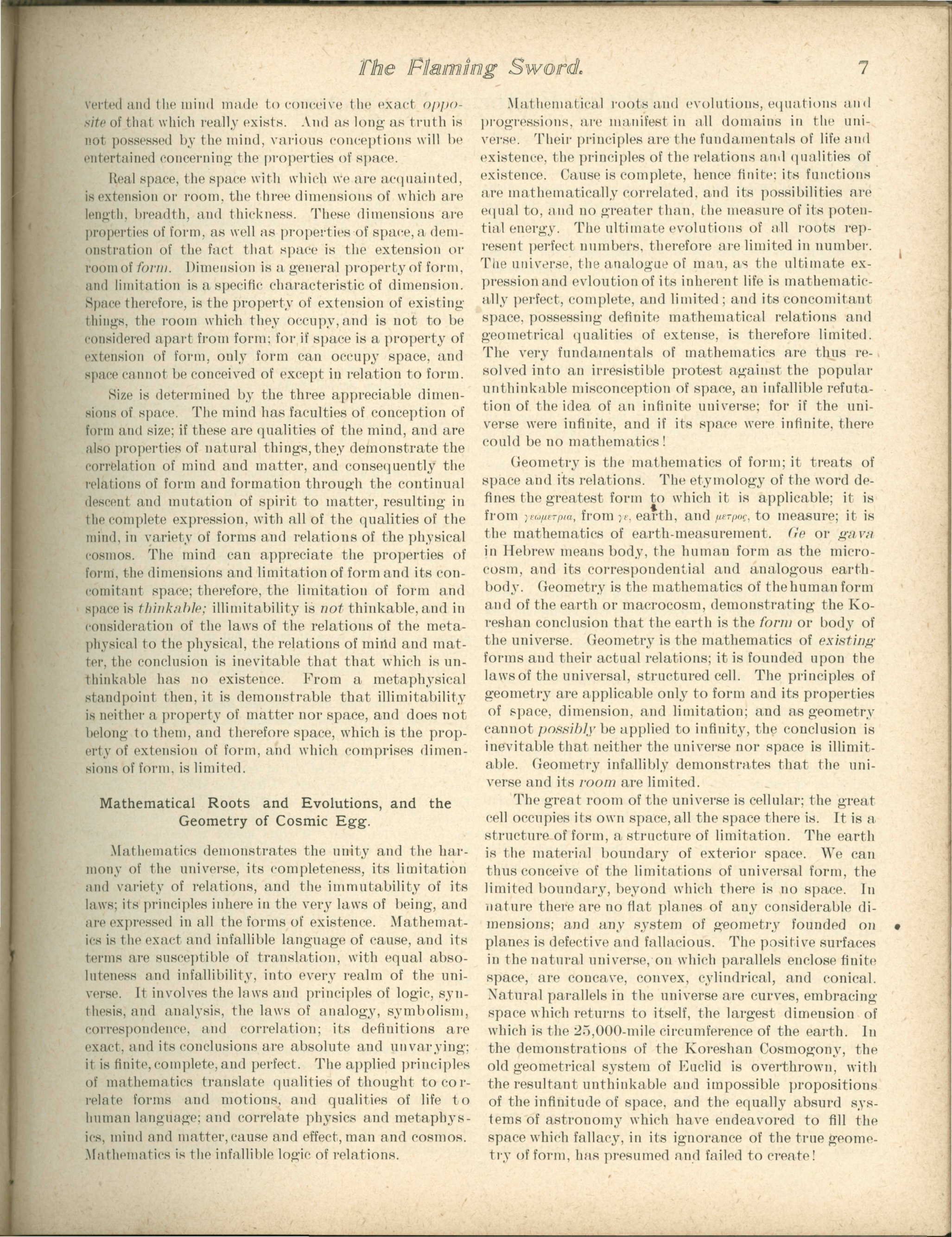 Scanned PDF p. 7 from The Flaming Sword, Apr 7, 1899.