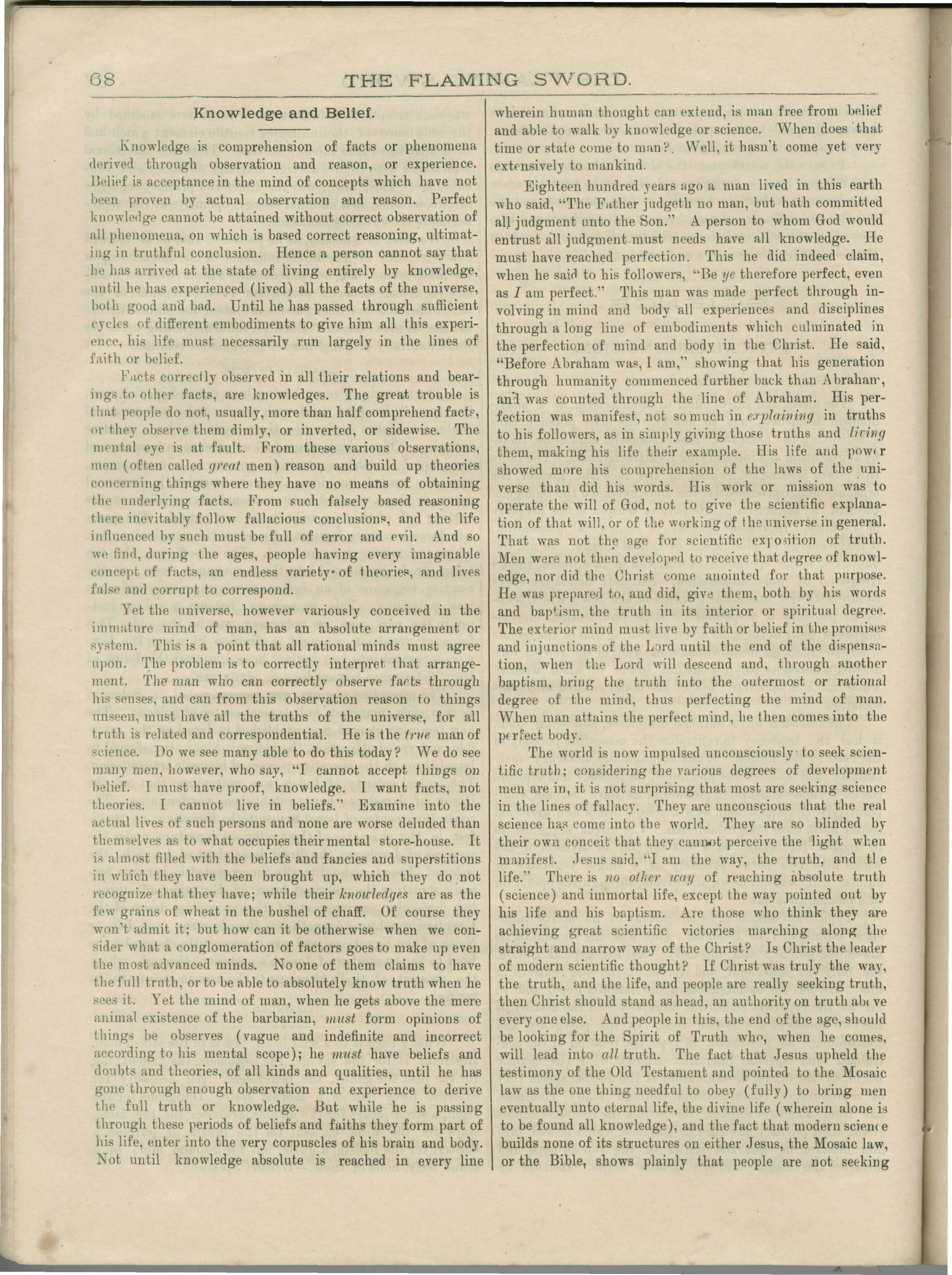 Scanned PDF p. 4 from The Flaming Sword, Mar 24, 1894.