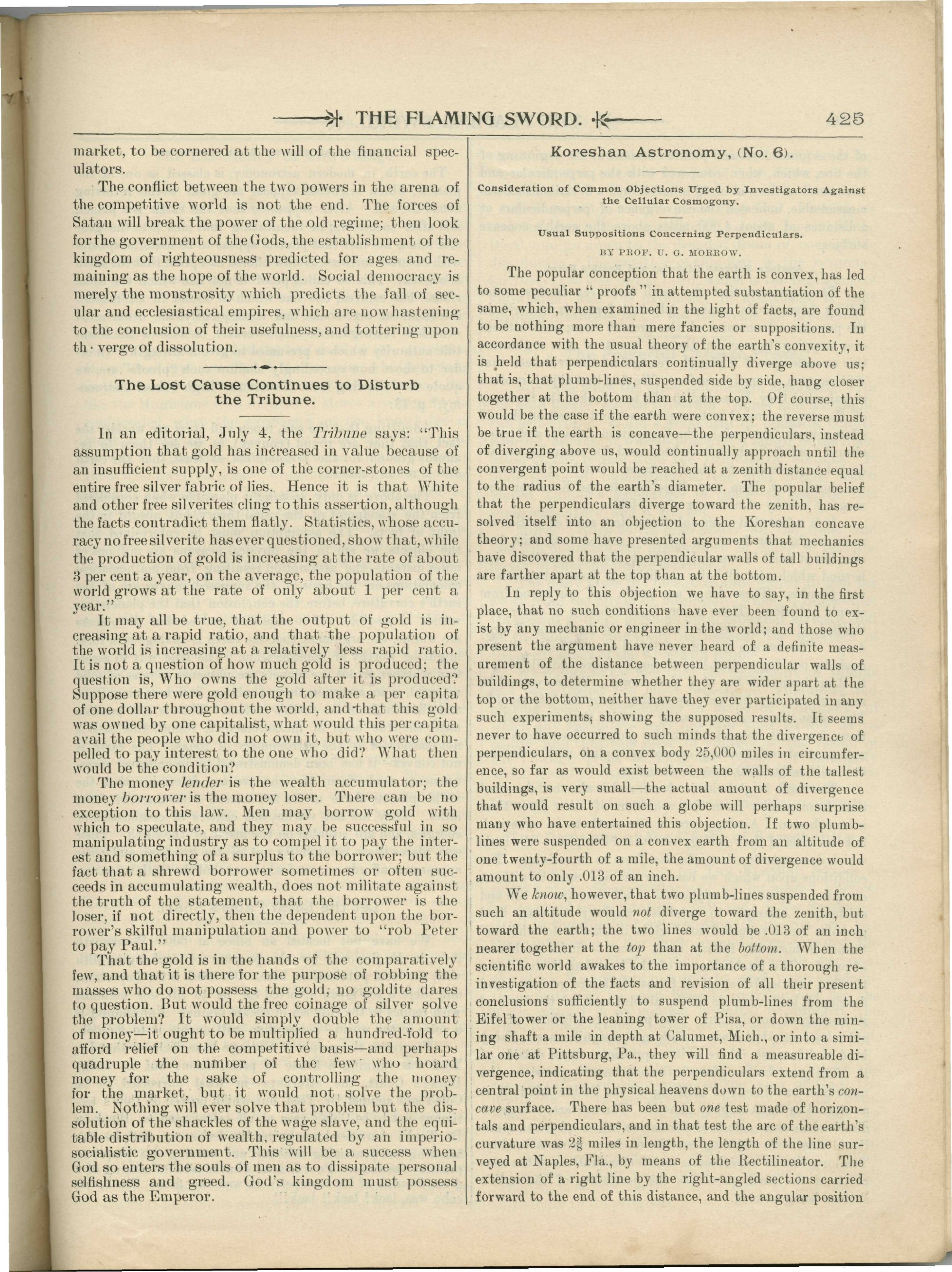 Scanned PDF p. 5 from The Flaming Sword, Jul 1897.