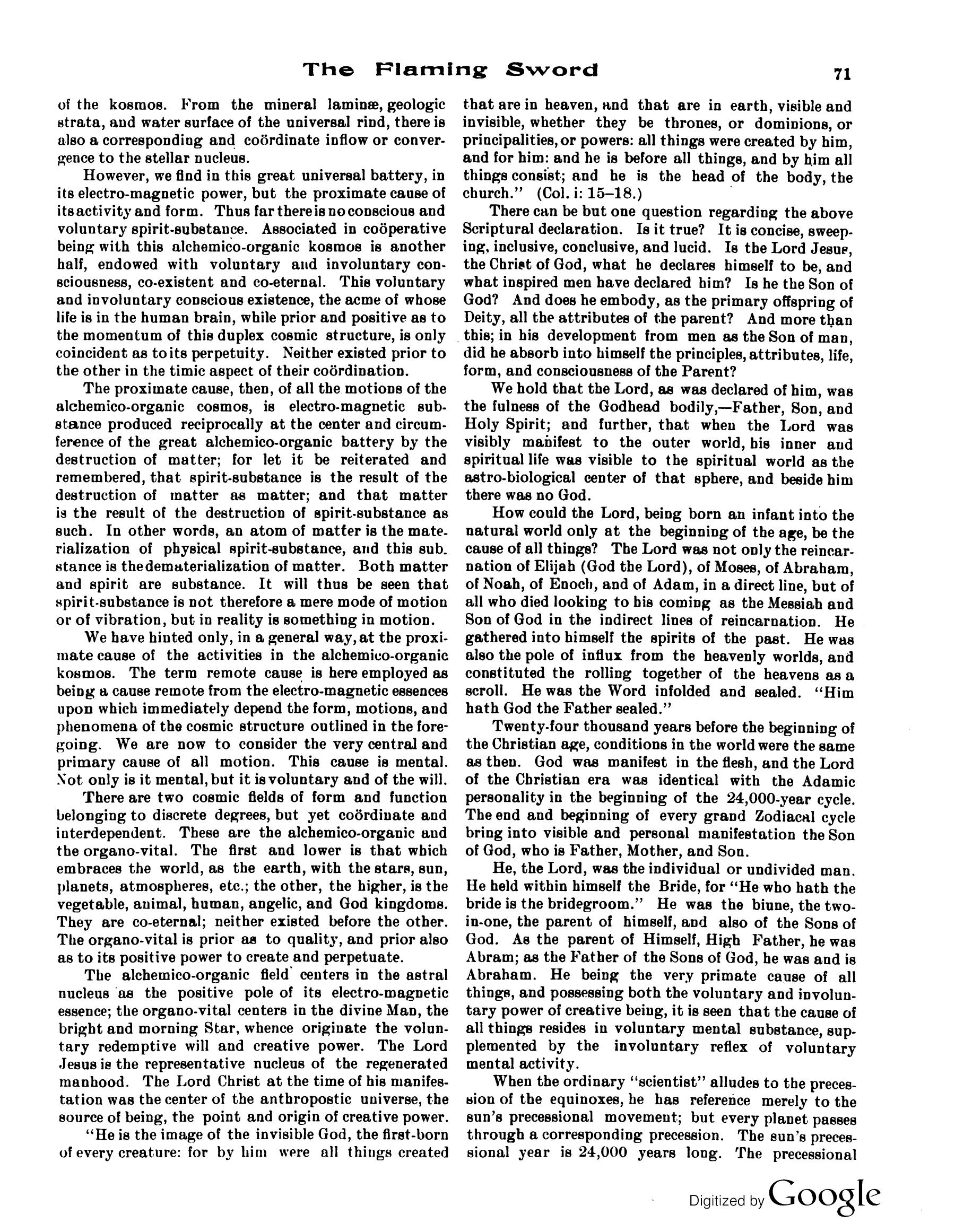 Scanned PDF p. 7 from The Flaming Sword, Mar 1913.