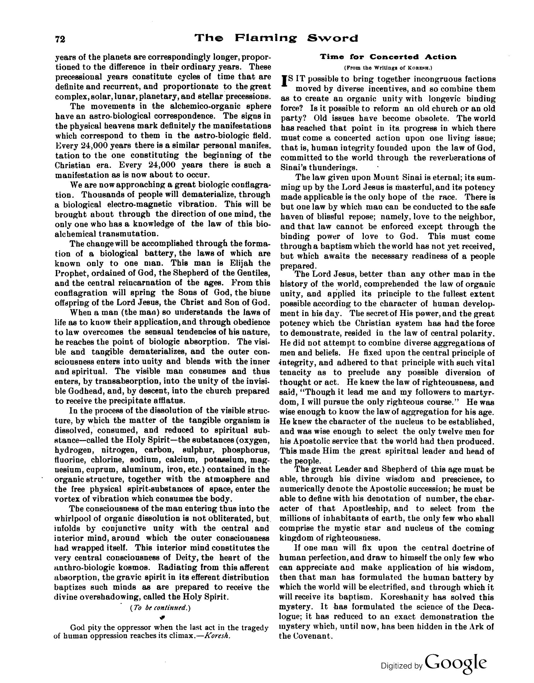 Scanned PDF p. 8 from The Flaming Sword, Mar 1913.