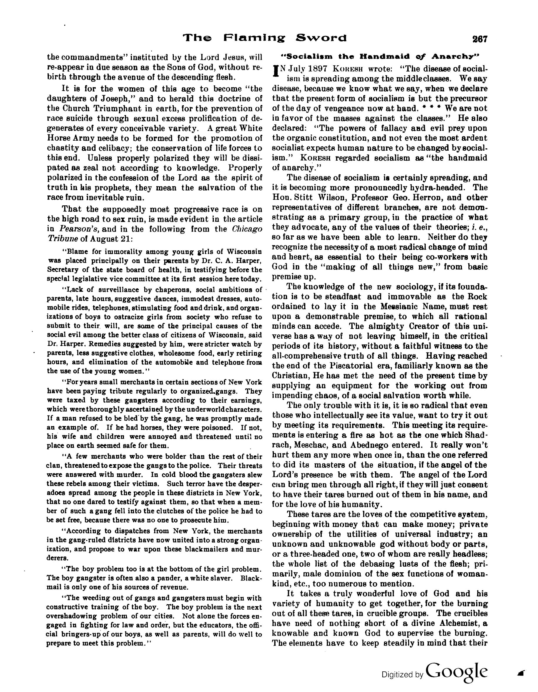 Scanned PDF p. 11 from The Flaming Sword, Sep 1913.