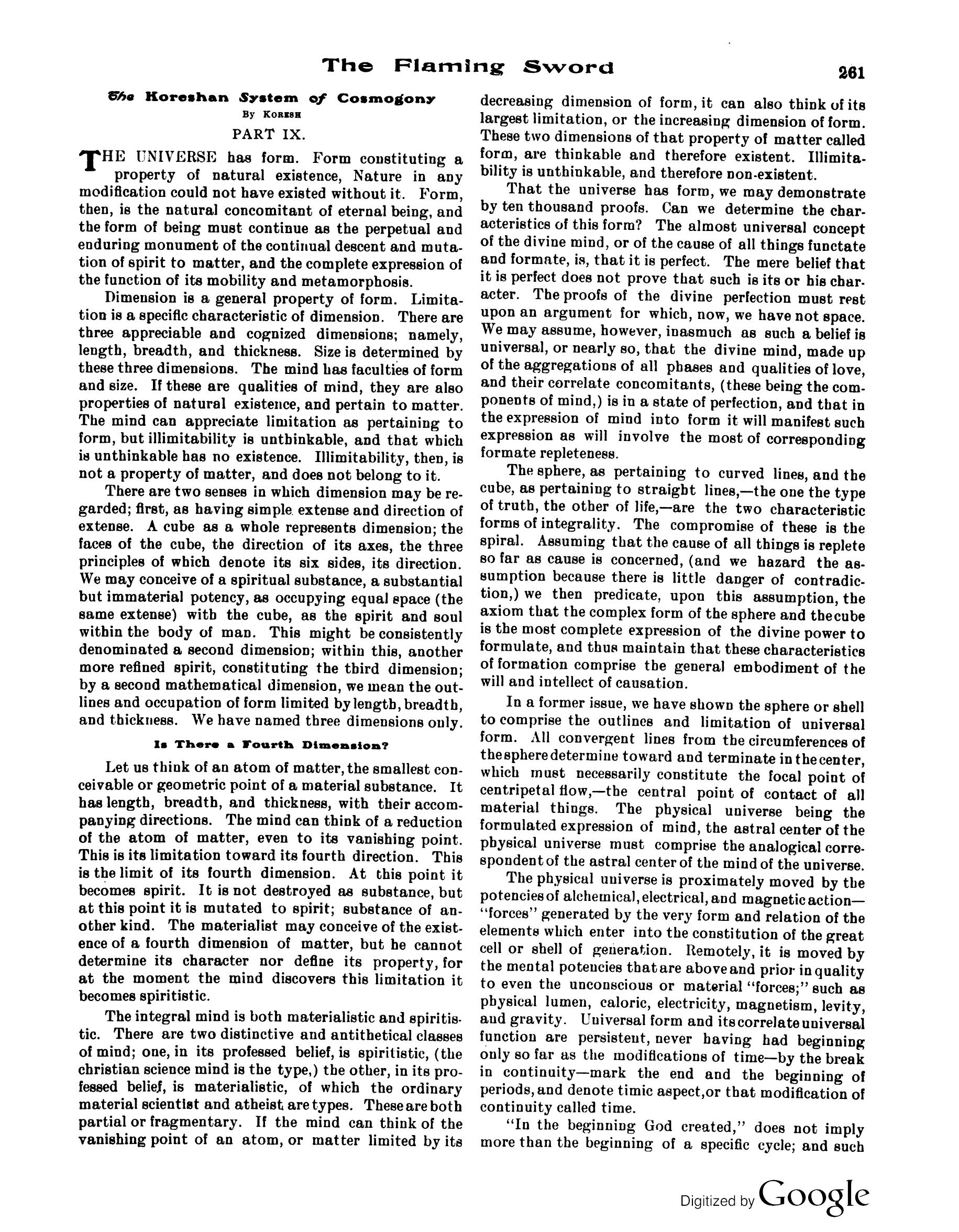 Scanned PDF p. 5 from The Flaming Sword, Sep 1913.