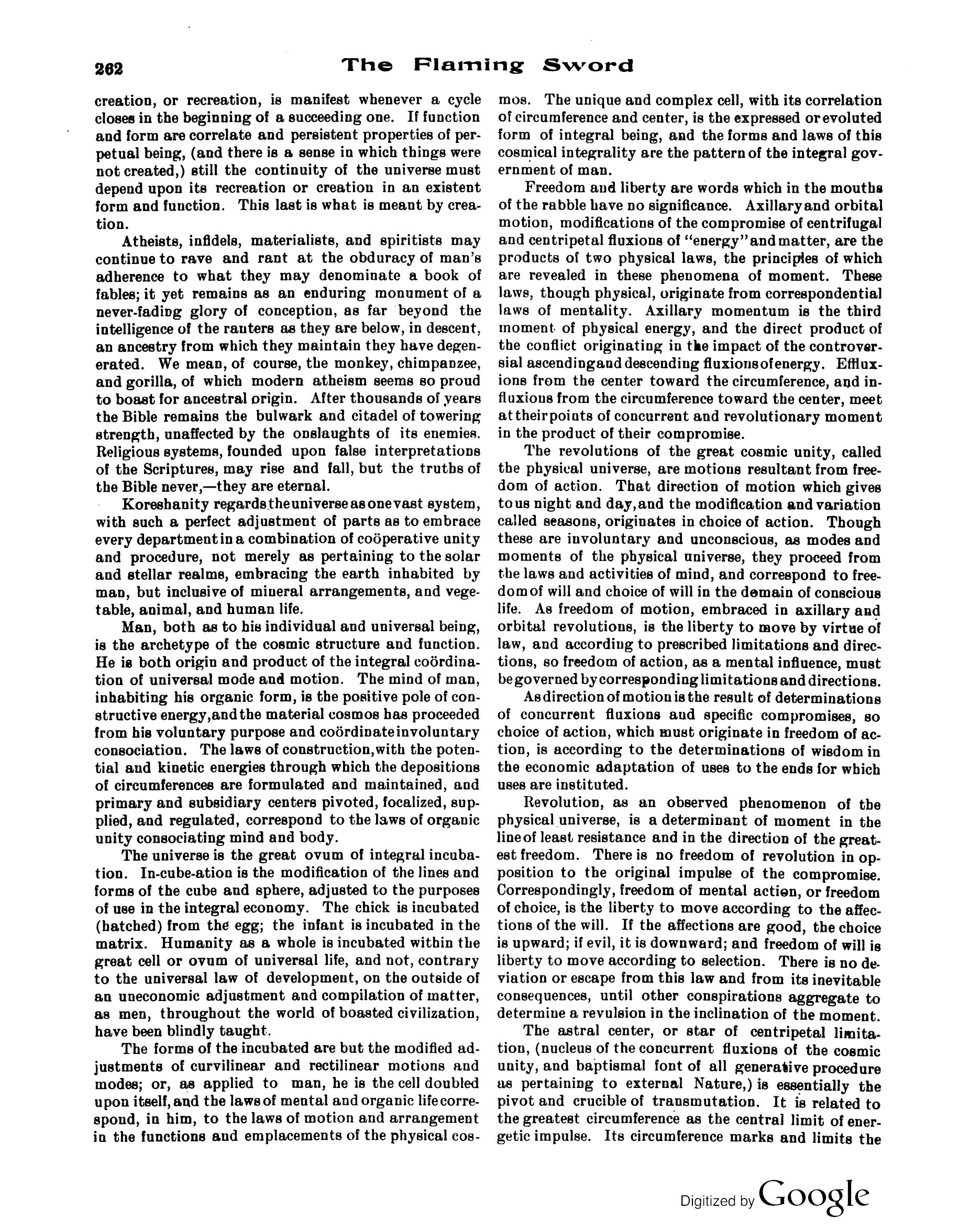 Scanned PDF p. 6 from The Flaming Sword, Sep 1913.