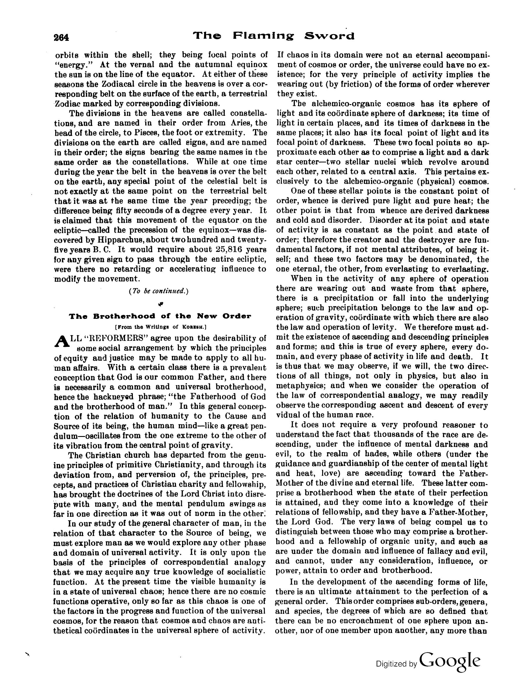 Scanned PDF p. 8 from The Flaming Sword, Sep 1913.