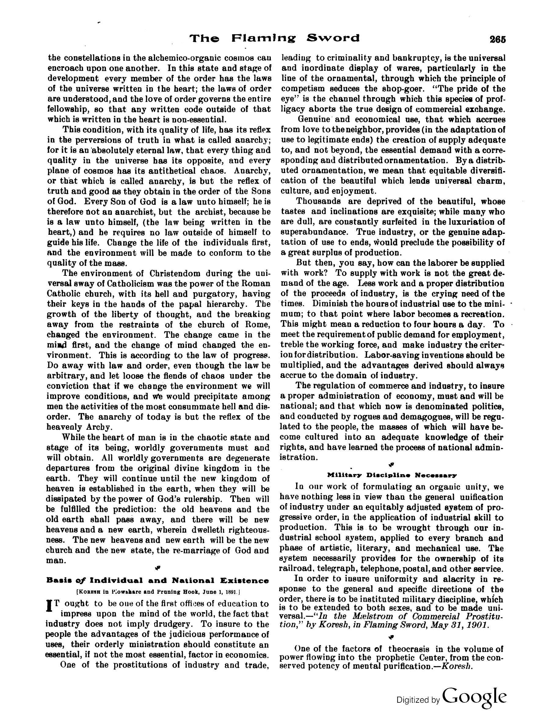 Scanned PDF p. 9 from The Flaming Sword, Sep 1913.