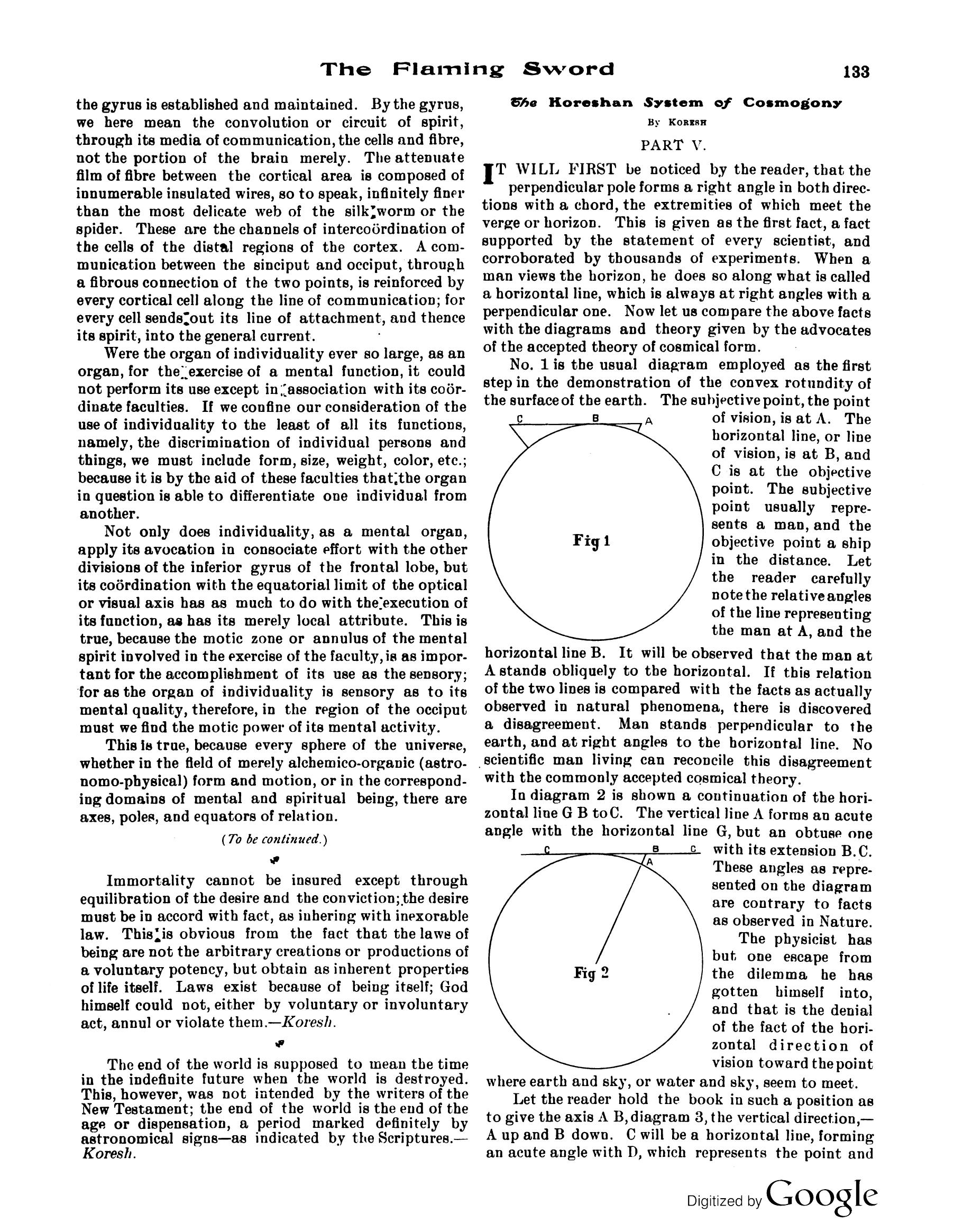 Scanned PDF p. 5 from The Flaming Sword, May 1913.