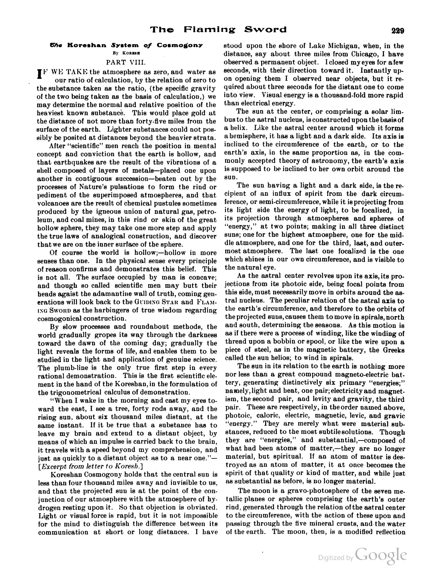 Scanned PDF p. 5 from The Flaming Sword, Aug 1913.