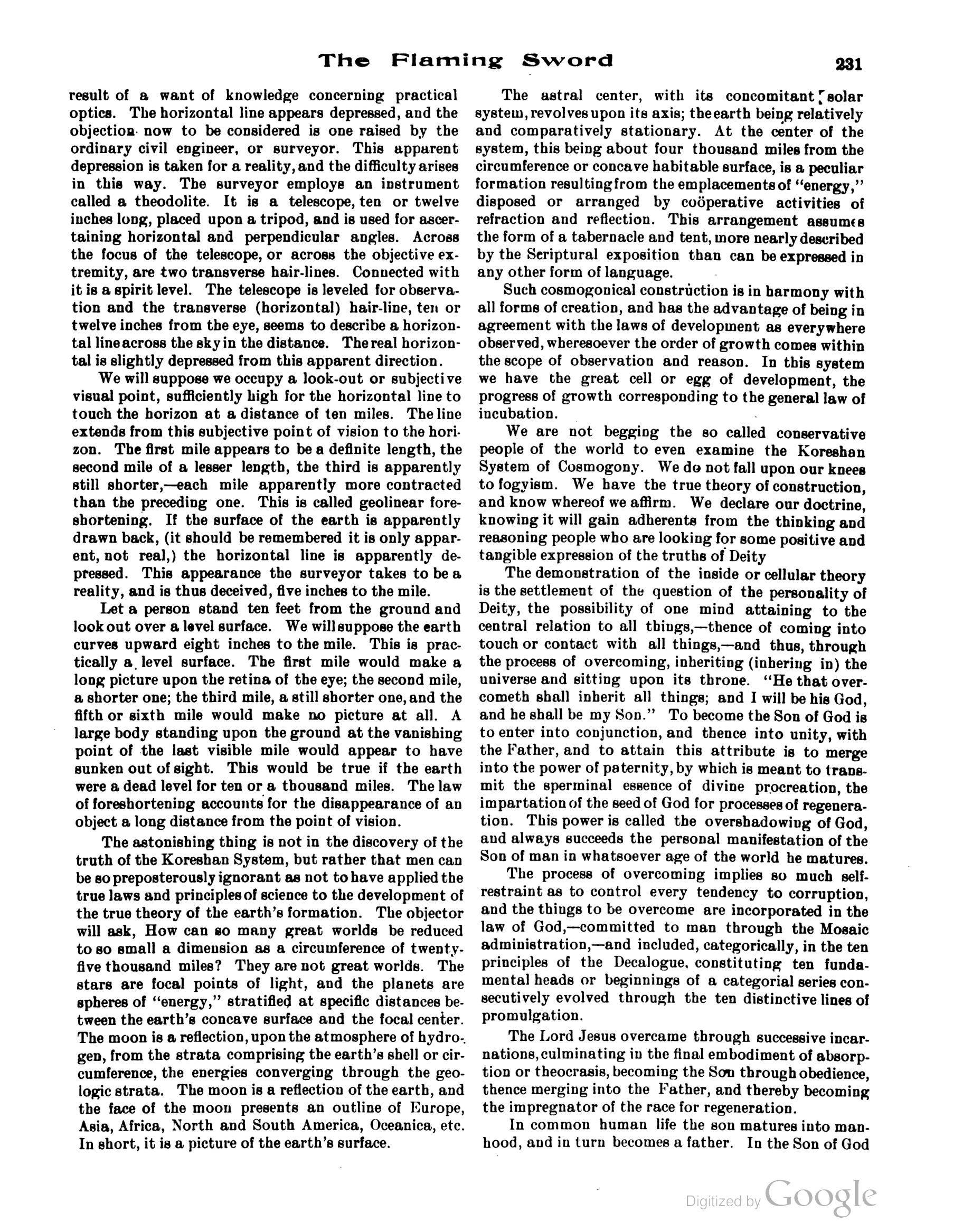 Scanned PDF p. 7 from The Flaming Sword, Aug 1913.