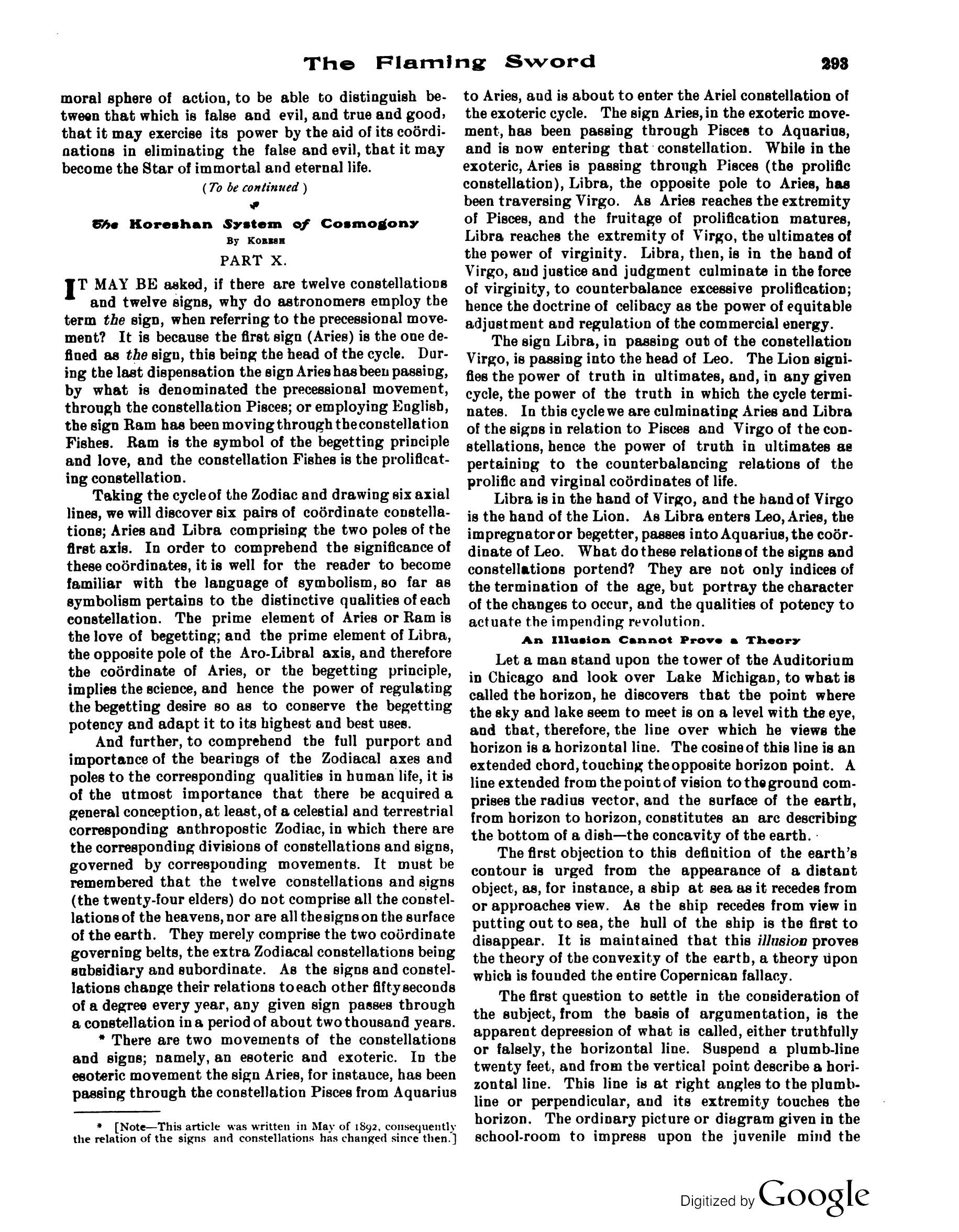 Scanned PDF p. 5 from The Flaming Sword, Oct 1913.