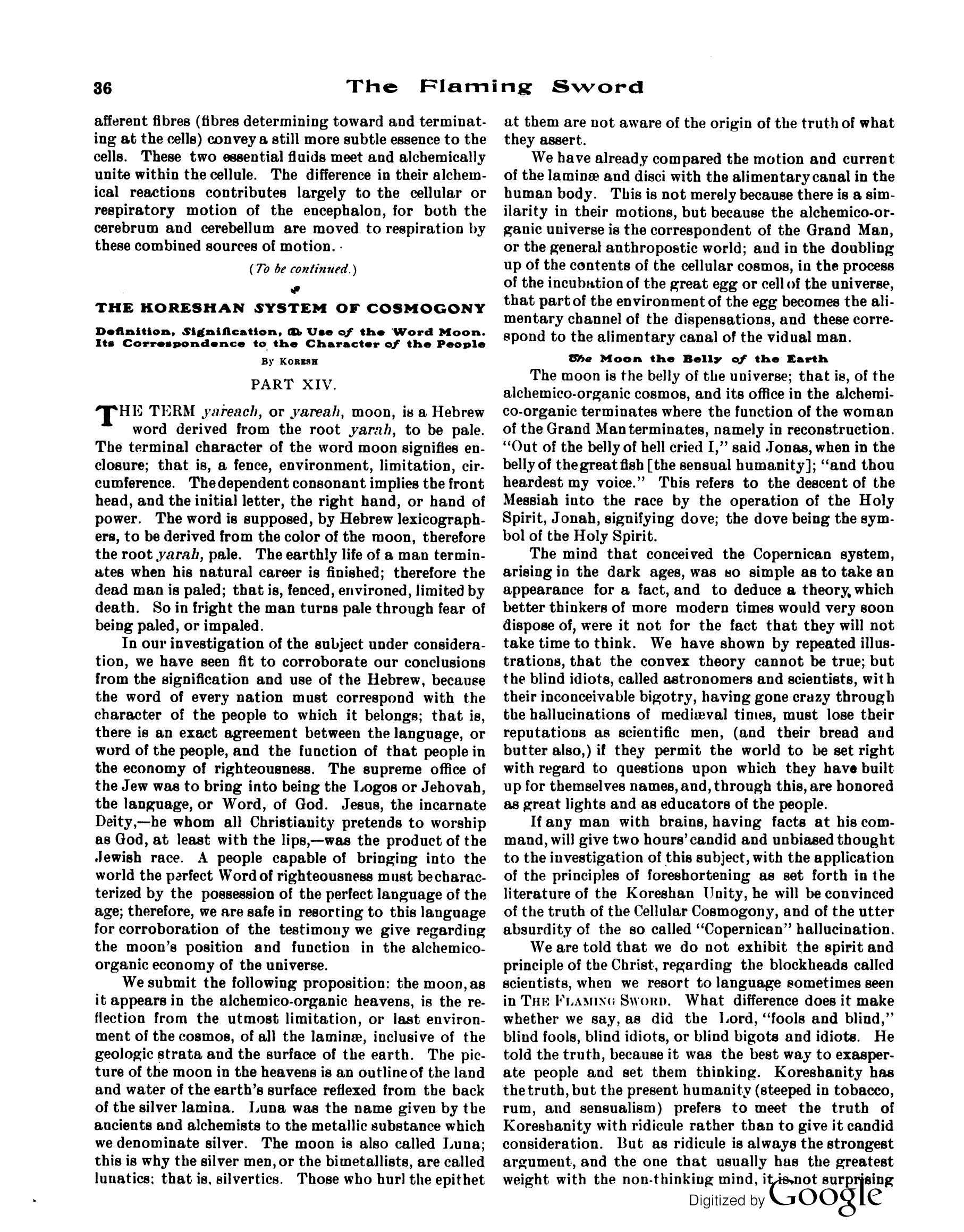 Scanned PDF p. 6 from The Flaming Sword, Feb 1914.
