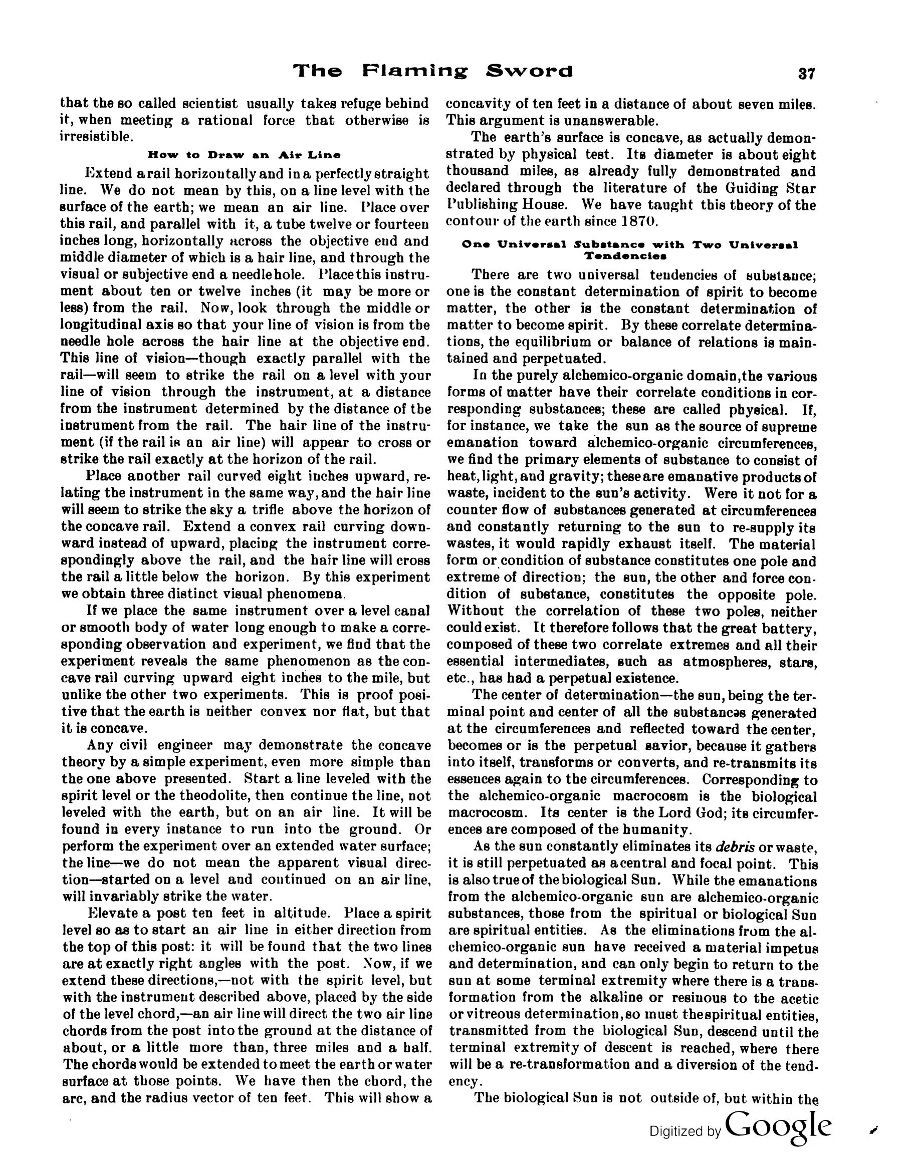 Scanned PDF p. 7 from The Flaming Sword, Feb 1914.