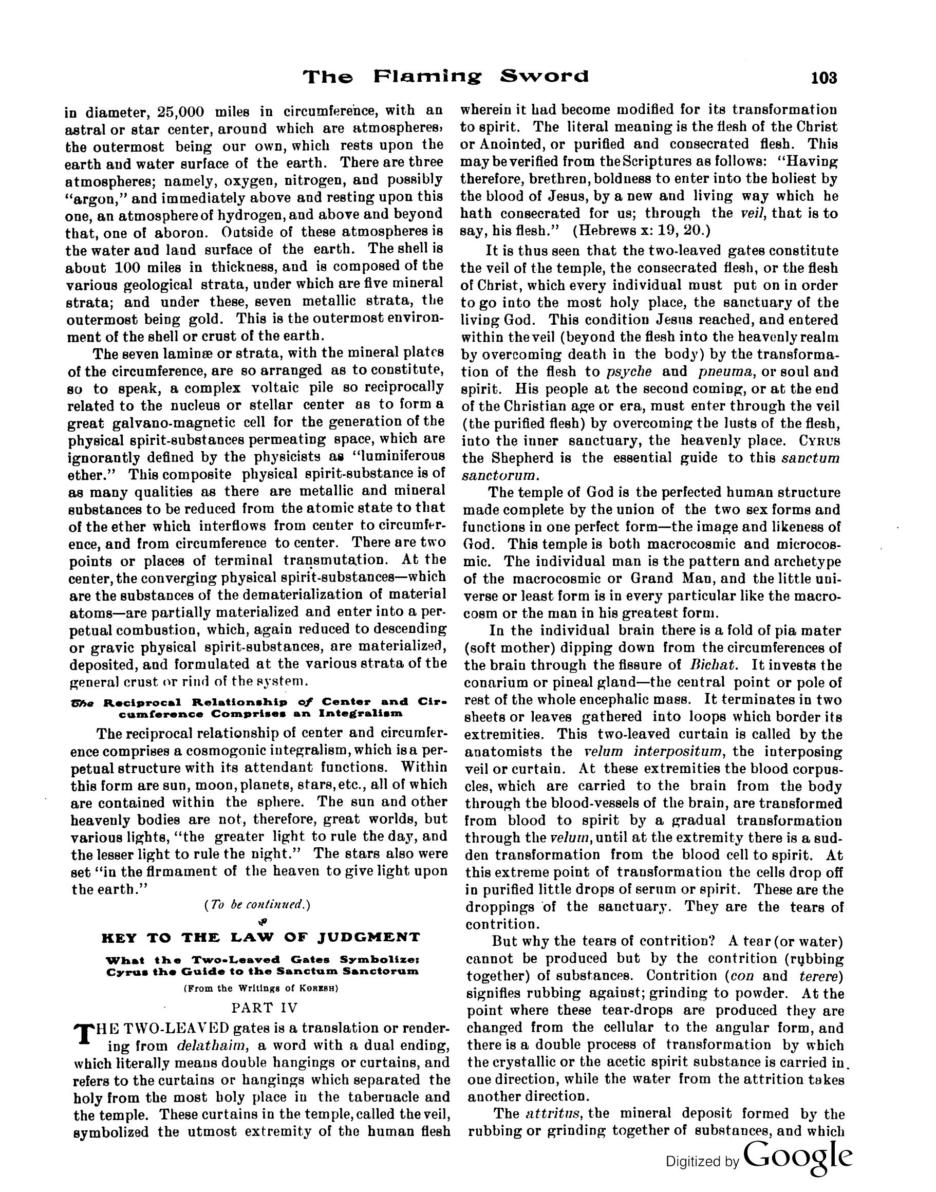 Scanned PDF p. 9 from The Flaming Sword, Apr 1914.