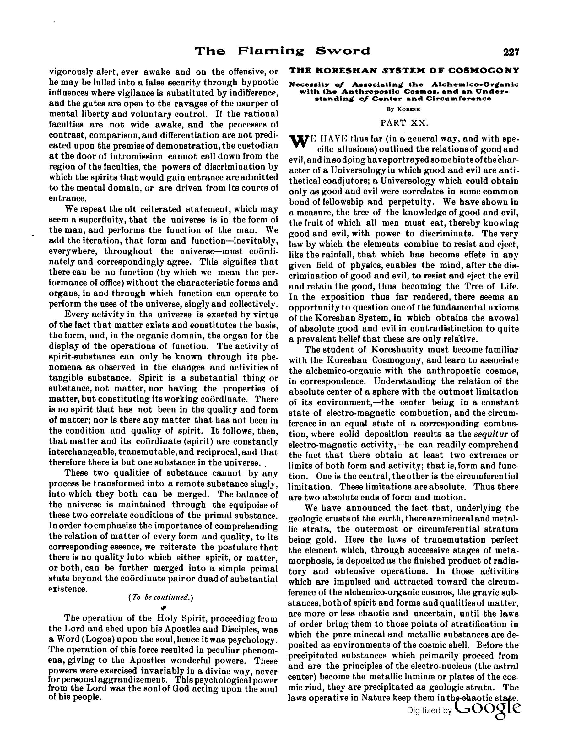Scanned PDF p. 5 from The Flaming Sword, Aug 1914.