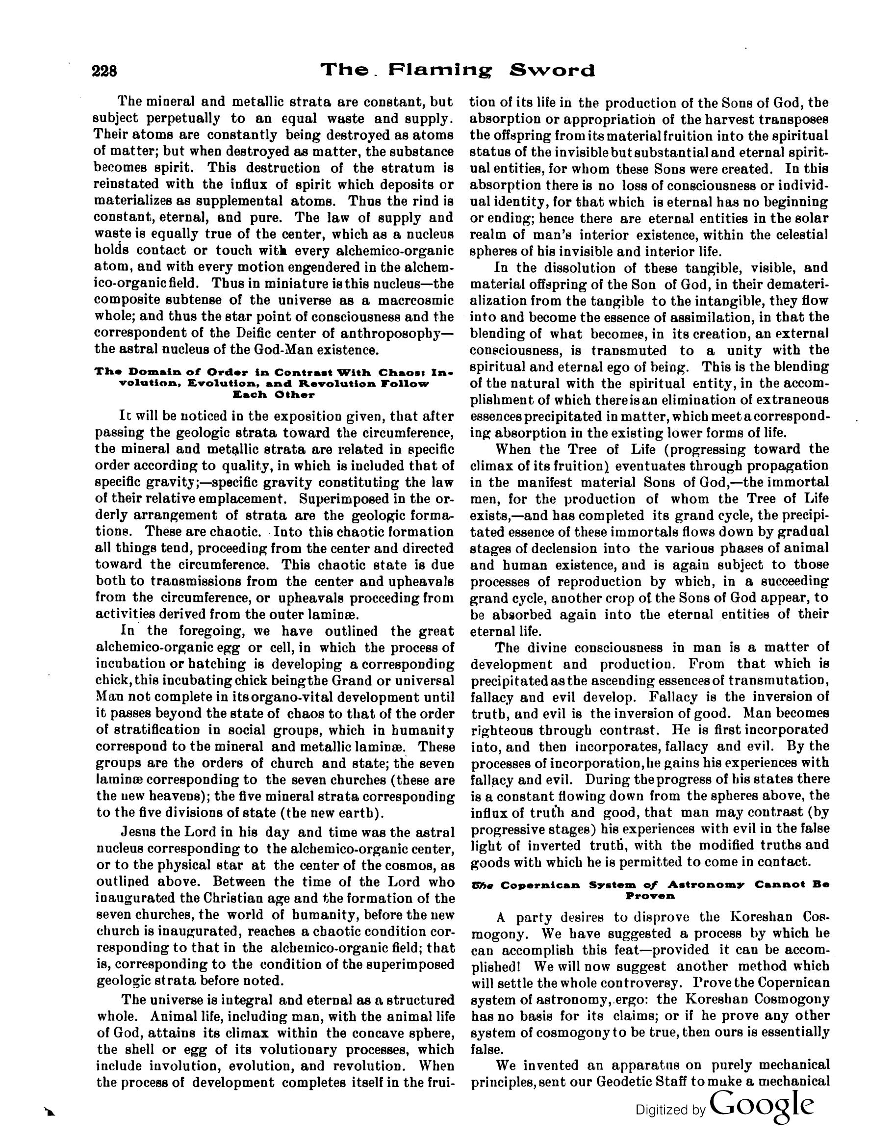 Scanned PDF p. 6 from The Flaming Sword, Aug 1914.