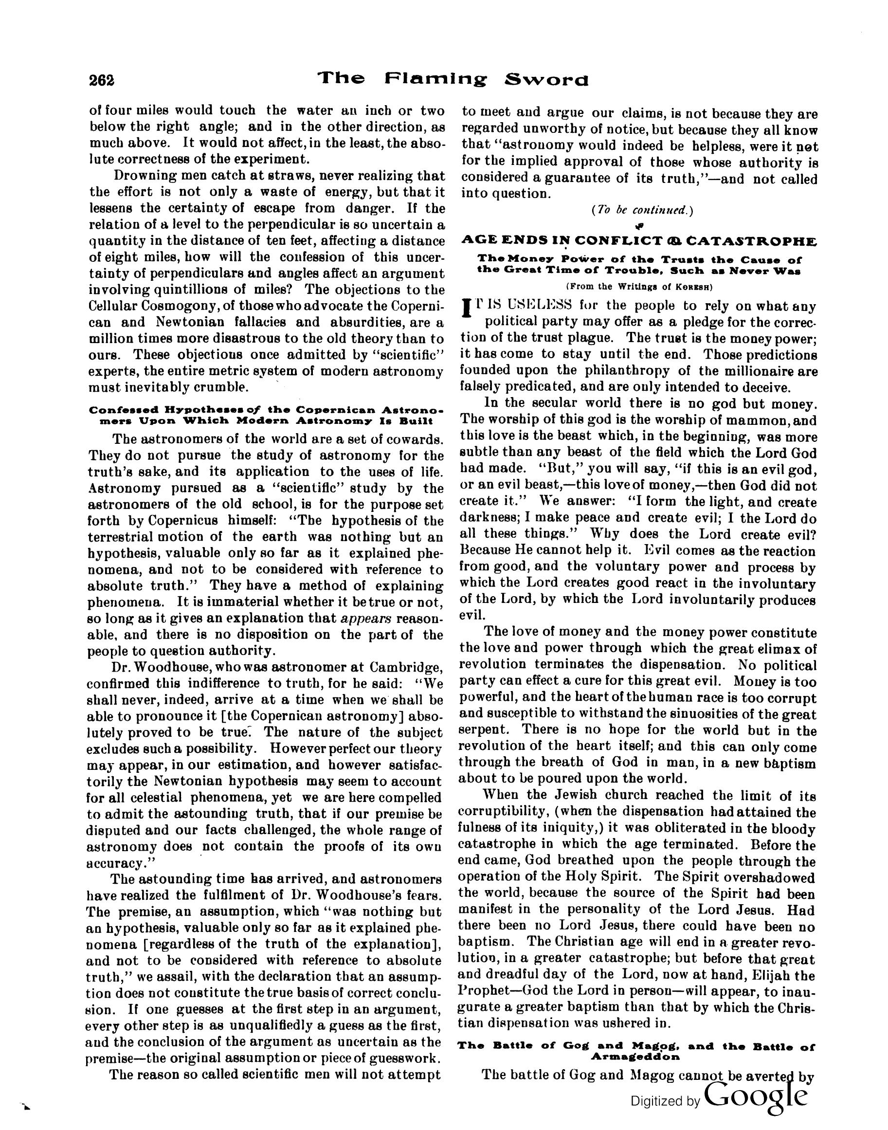 Scanned PDF p. 8 from The Flaming Sword, Sep 1914.