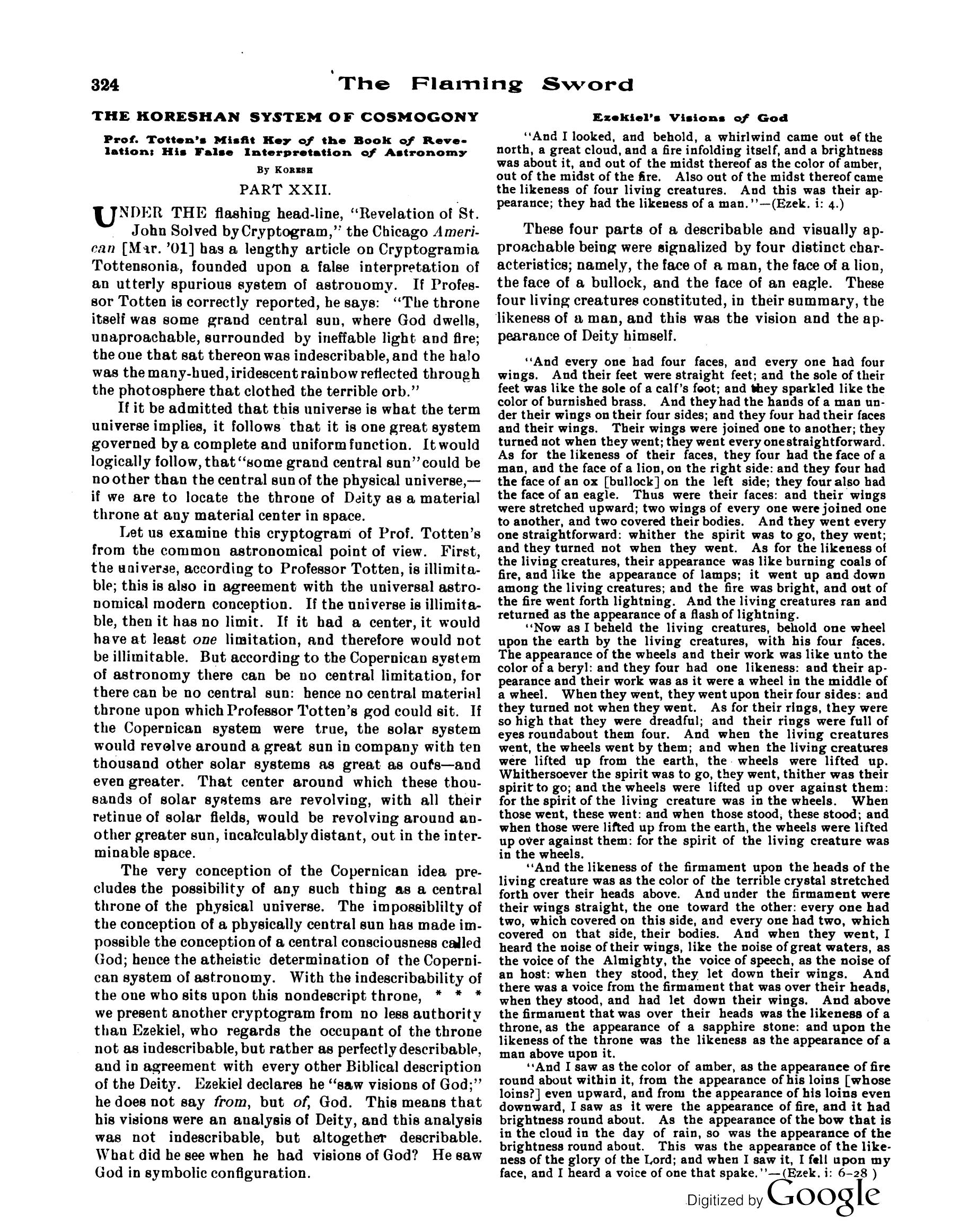 Scanned PDF p. 6 from The Flaming Sword, Nov 1914.
