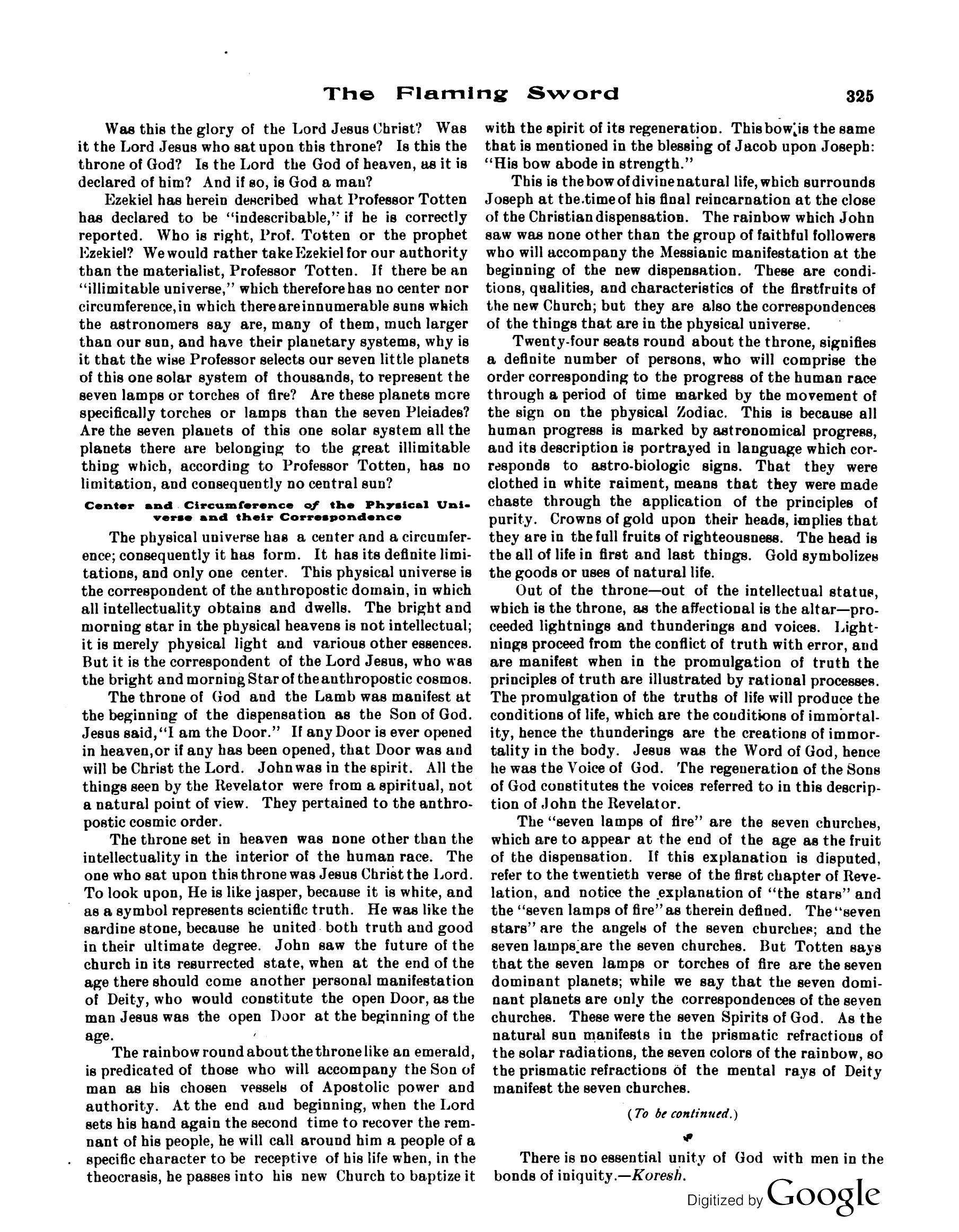 Scanned PDF p. 7 from The Flaming Sword, Nov 1914.
