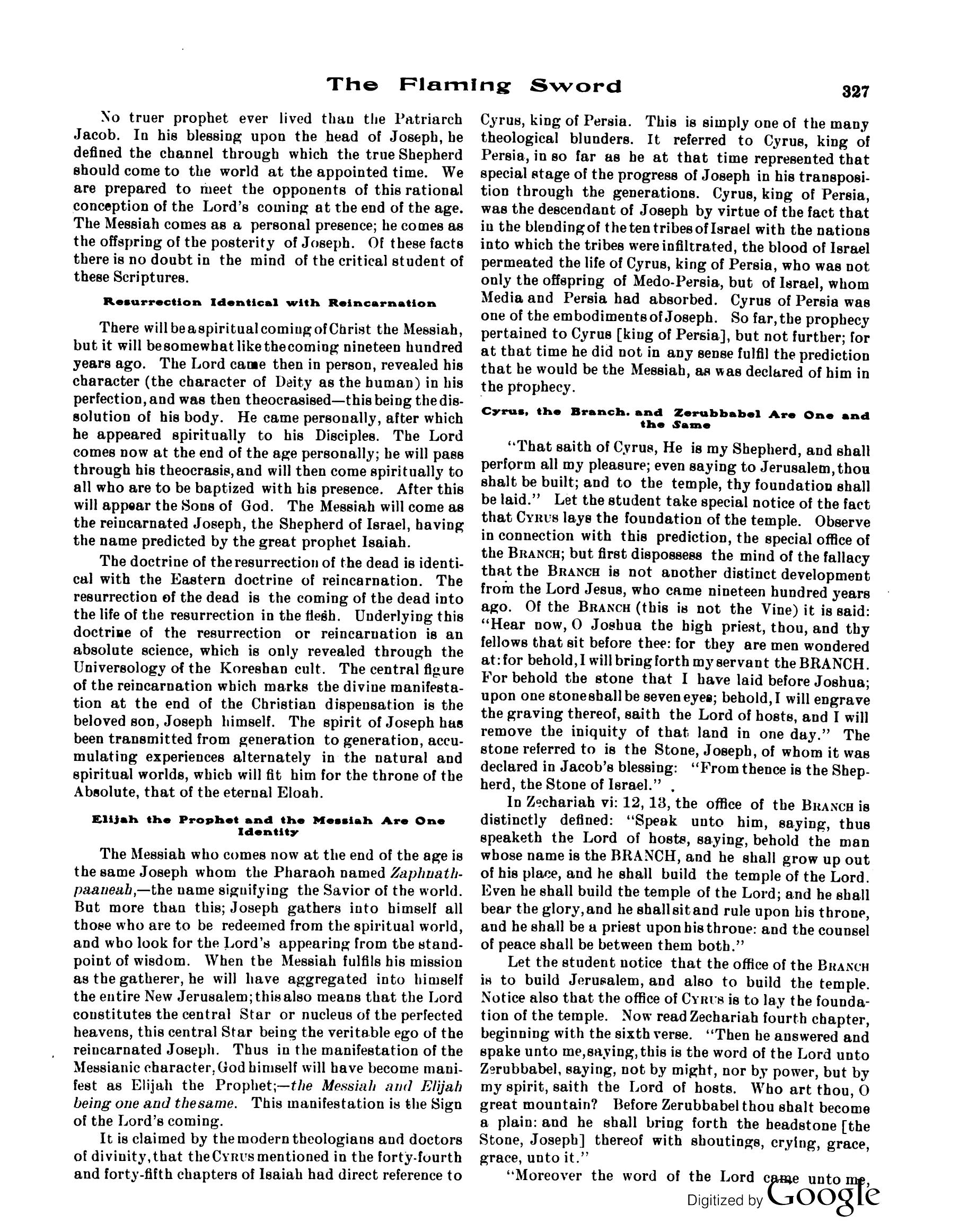 Scanned PDF p. 9 from The Flaming Sword, Nov 1914.
