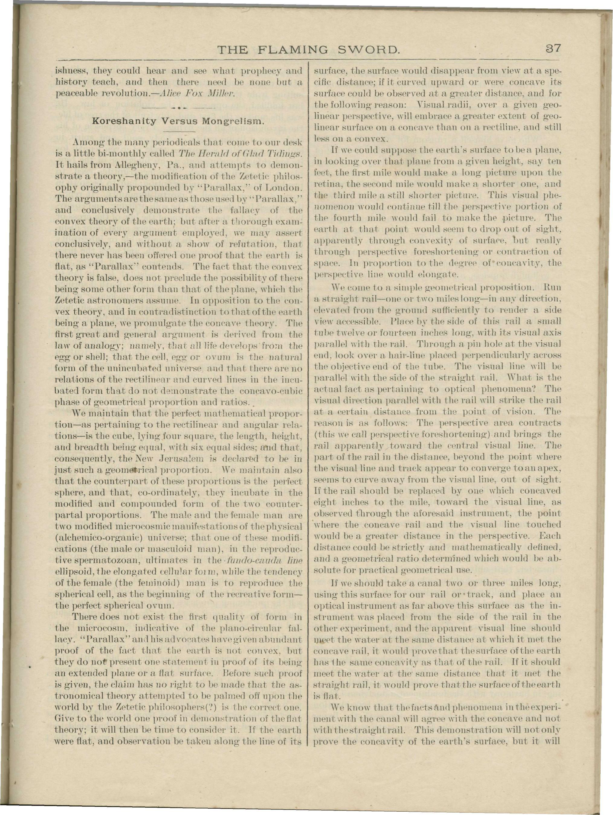 Scanned PDF p. 5 from The Flaming Sword, Sep 1894.