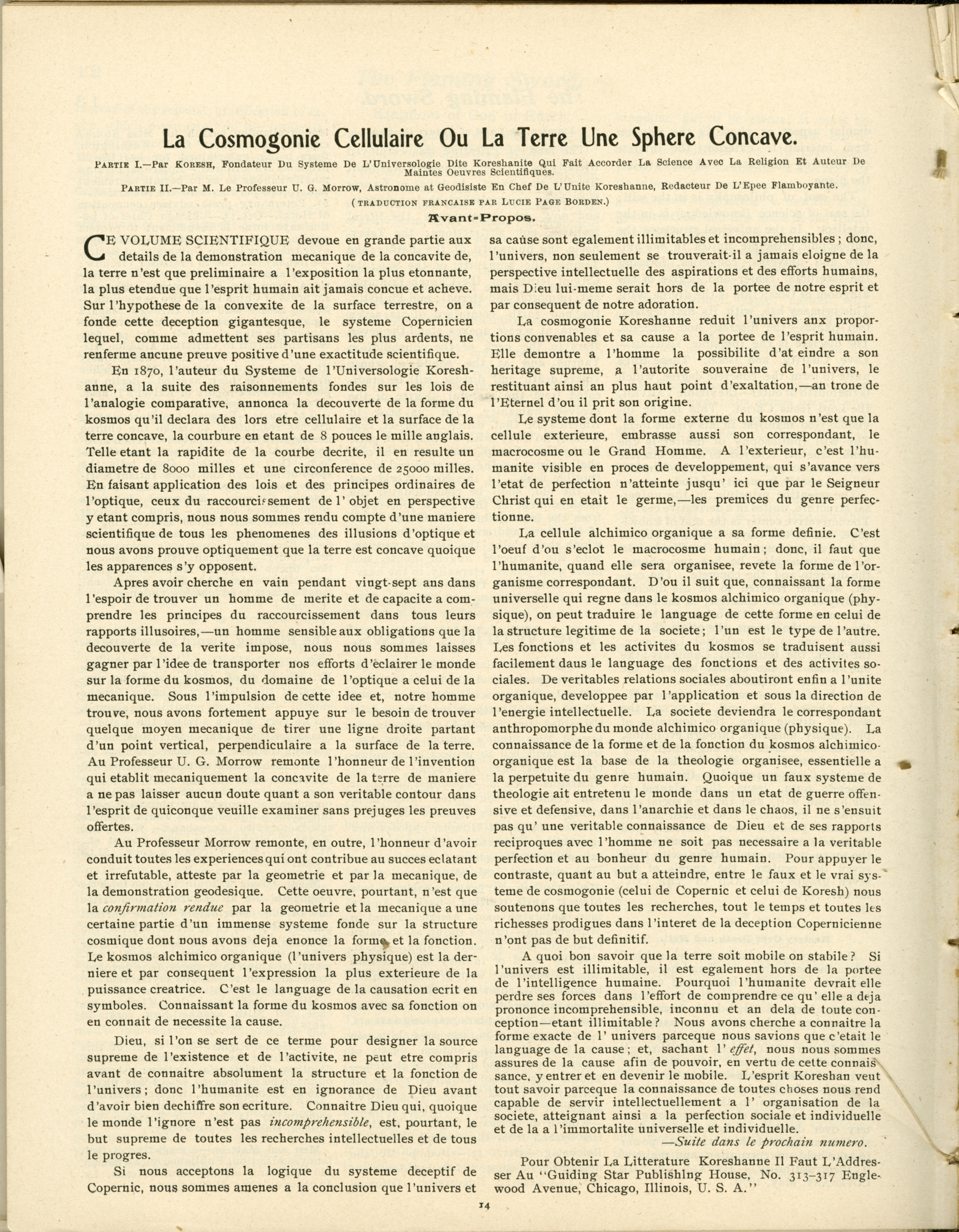 Scanned PDF p. 14 from The Flaming Sword, Oct 18, 1901.