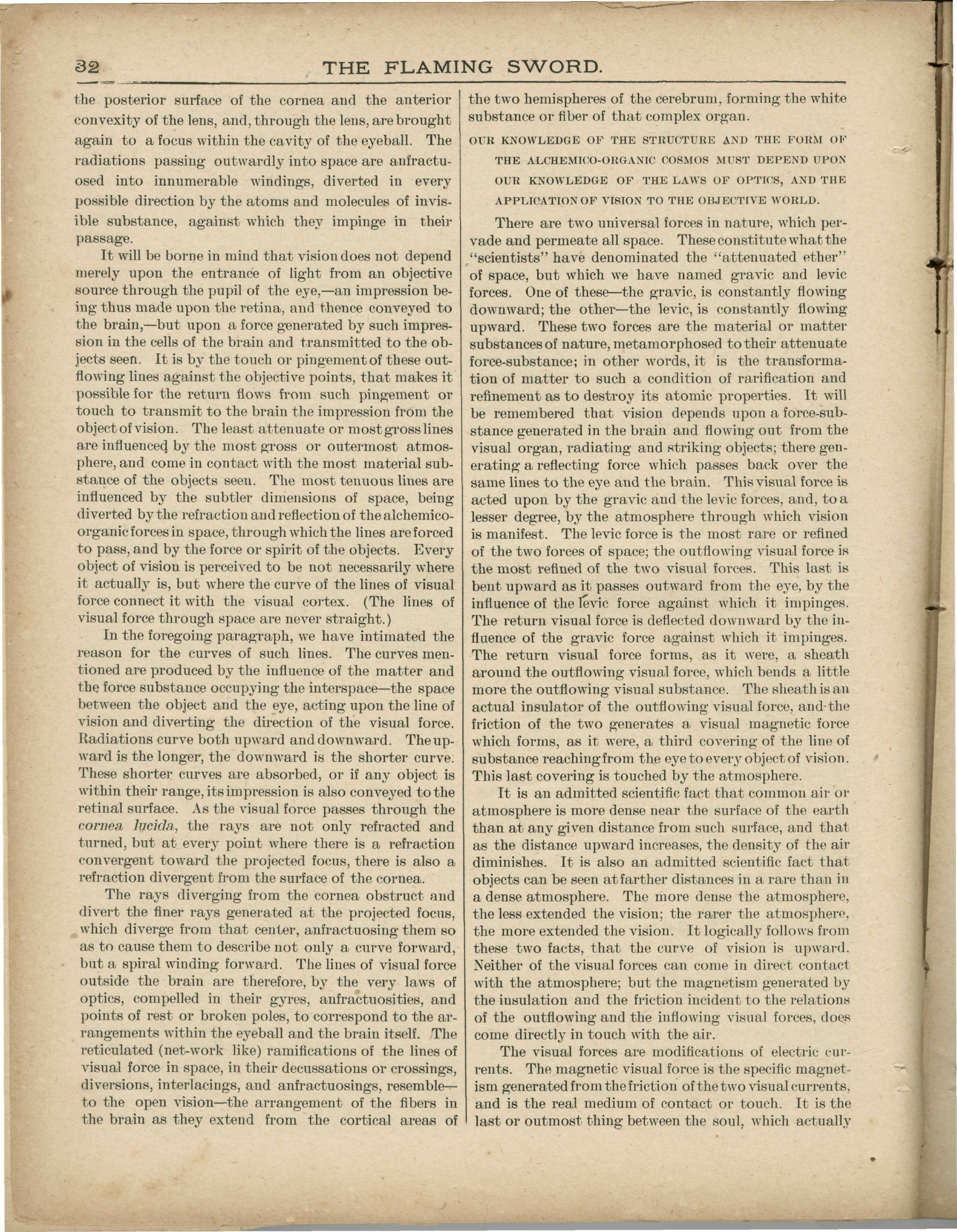 Scanned PDF p. 8 from The Flaming Sword, Feb. 1896.